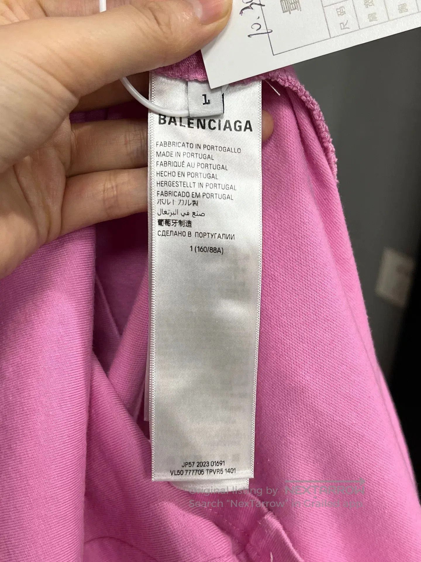 Balenciaga pink paris short sleeve jersey by balenciaga. Size US XS / EU 42 / 0 - 3 Thumbnail