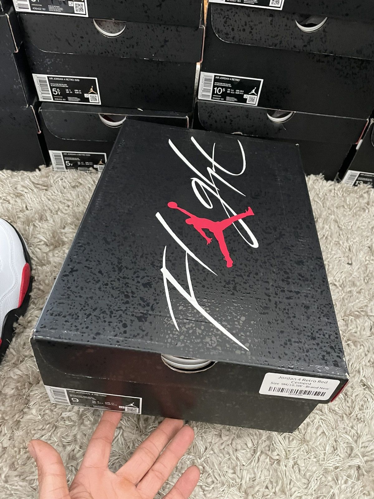 Jordan Brand Jordan 4 Red Cement Size US 9 / EU 42 - 10 Thumbnail