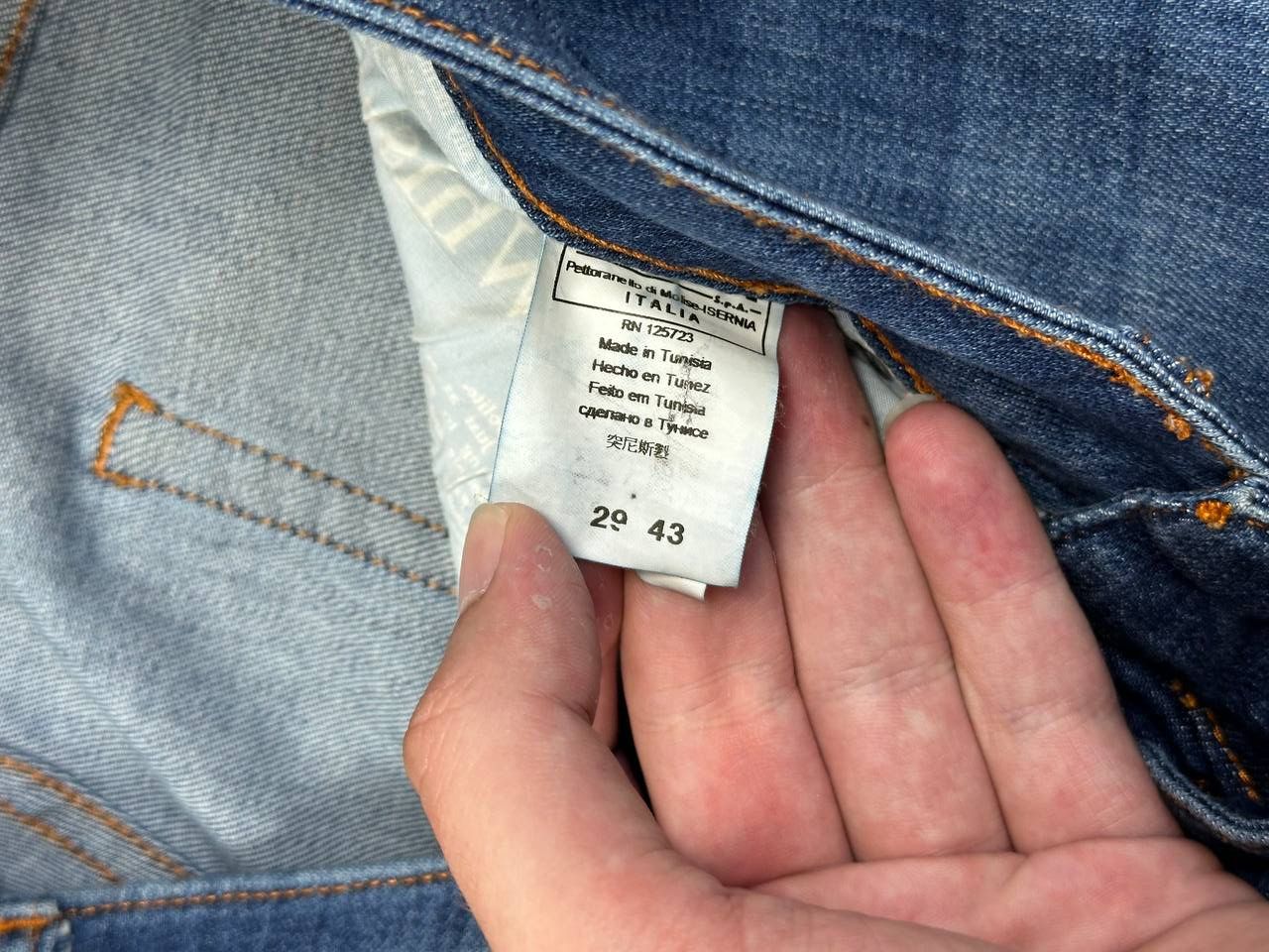John Galliano John Galliano Newspaper Blue Slim Jeans Size US 29 - 8 Thumbnail