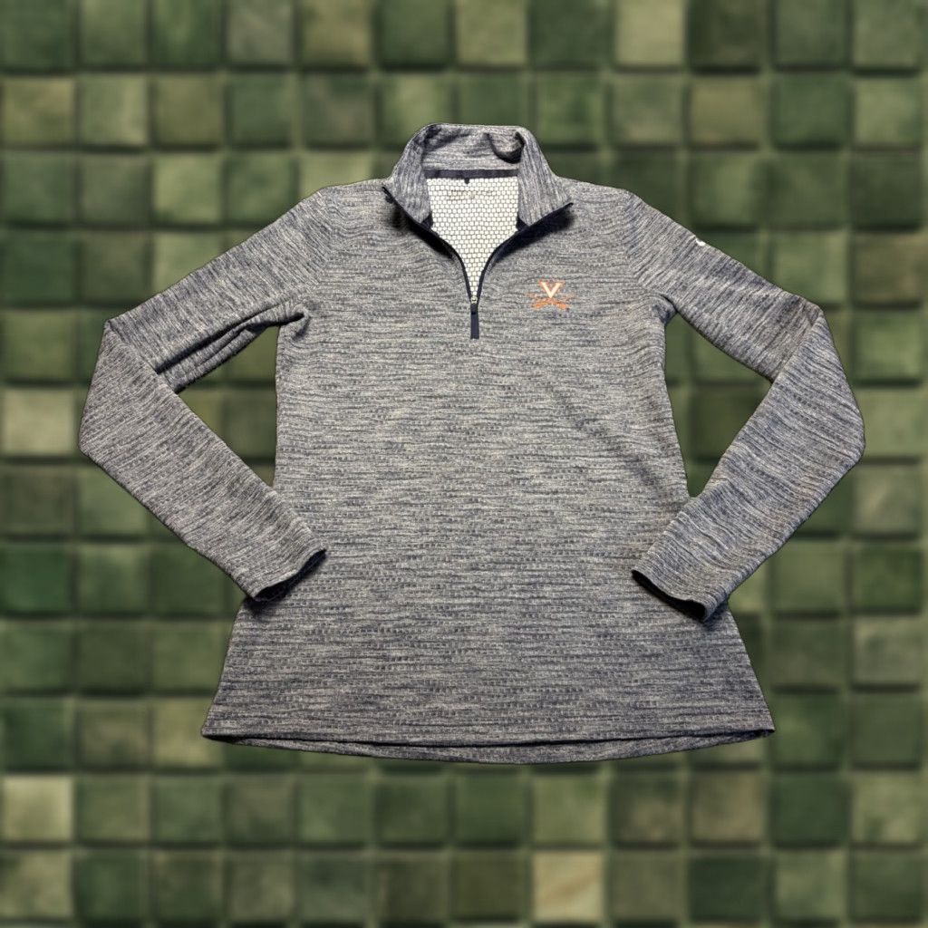 Nike Nike Virginia Cavaliers 1/4 Zip Sweater Womens M Gray Pullover Shirt Active Golf GW2018 Size M / US 6-8 / IT 42-44 - 1 Thumbnail