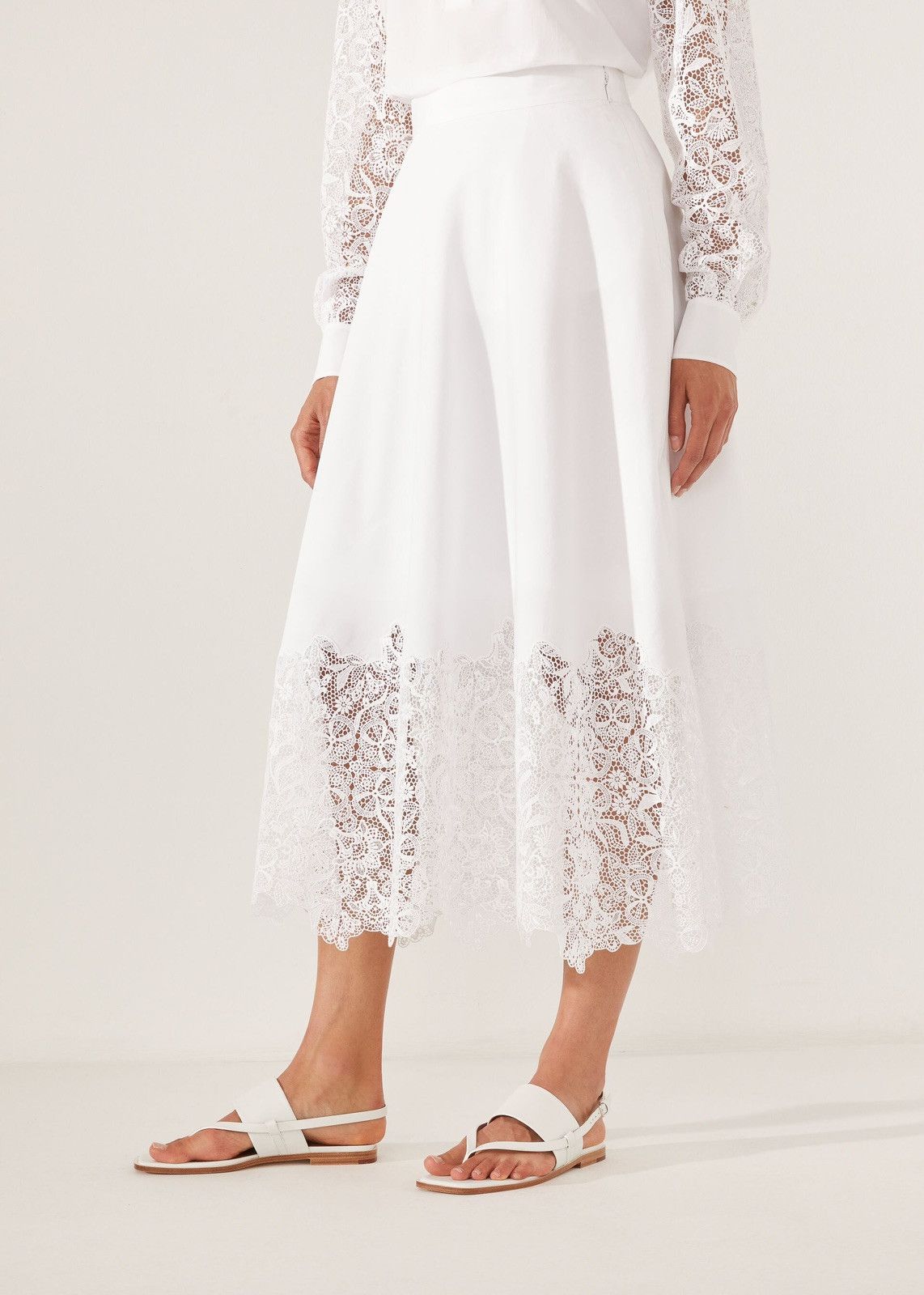 Loro Piana o1srvl11e0424 Skirt in White Size 30" / US 8 / IT 44 - 3 Thumbnail