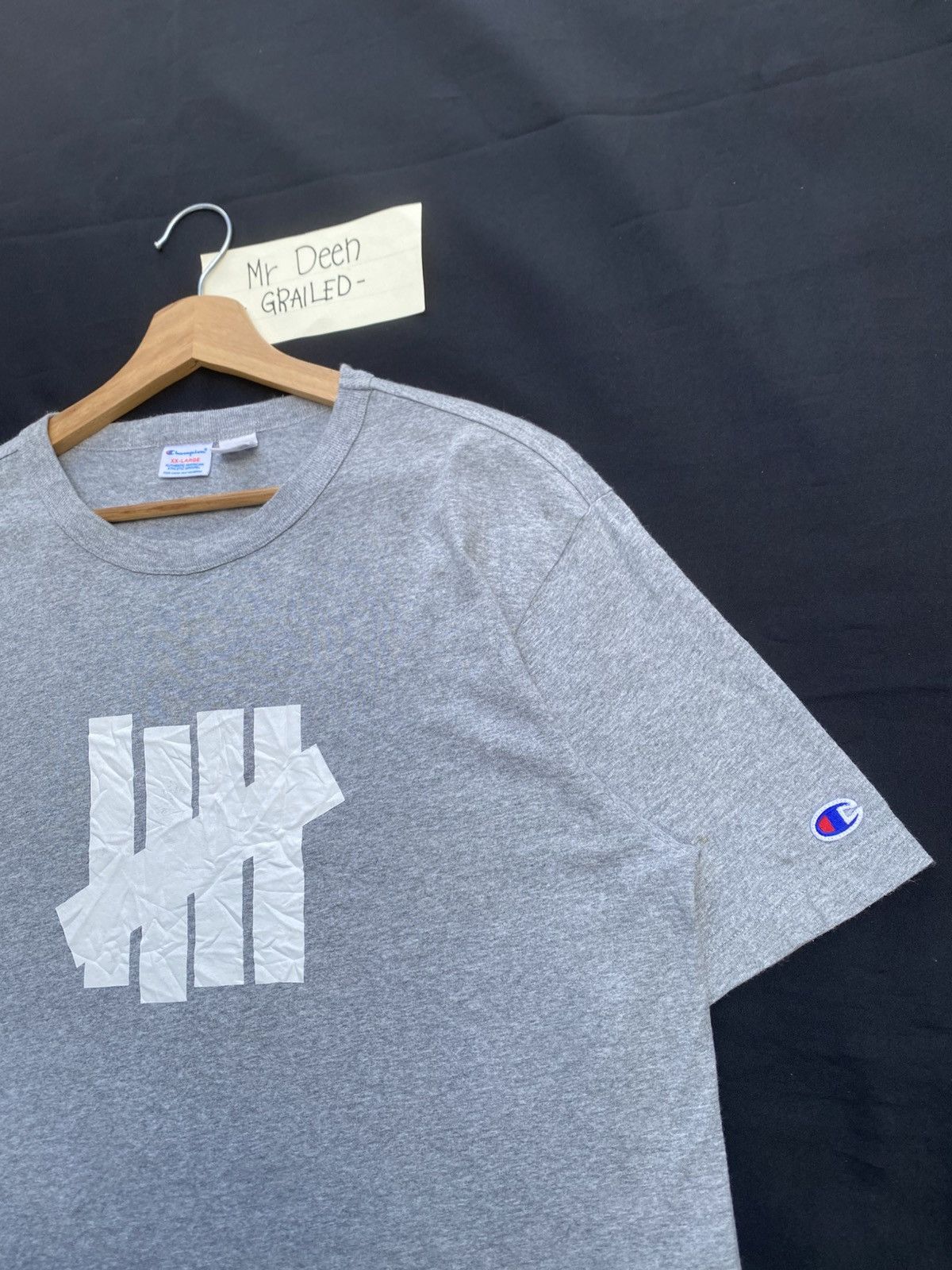 Undefeated Rare Vintage Champion x Undefeated Grey Tshirt Size US L / EU 52-54 / 3 - 13 Thumbnail