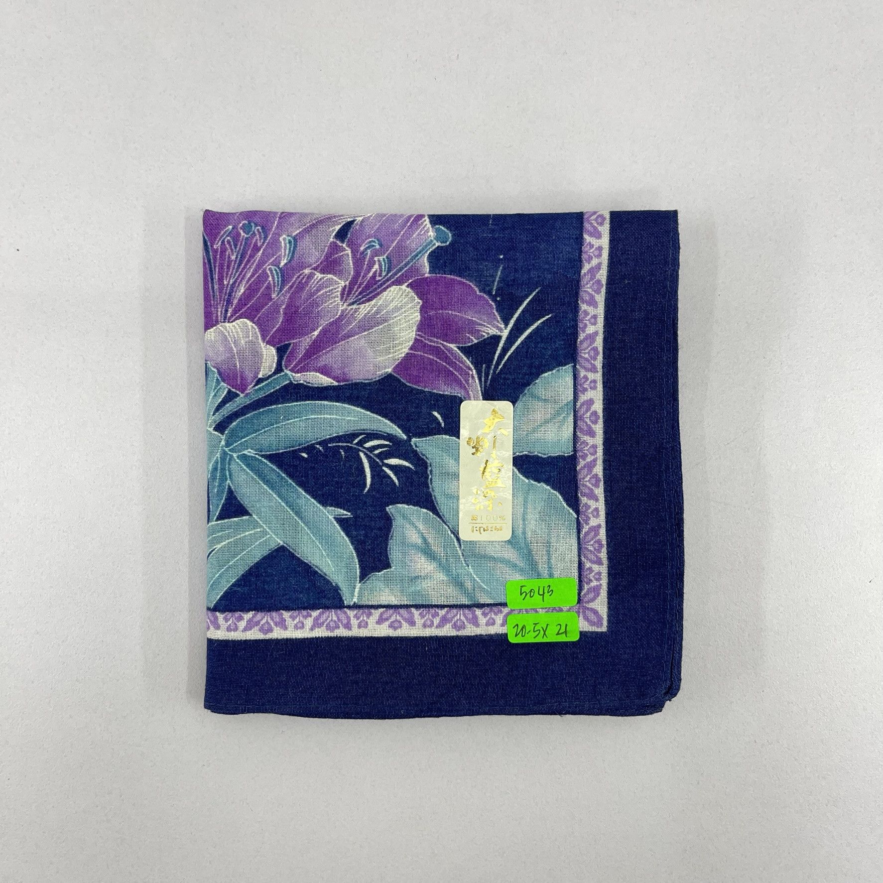 Japanese Brand Japanese Floral Handkerchief Art - 5043 Size ONE SIZE - 9 Thumbnail