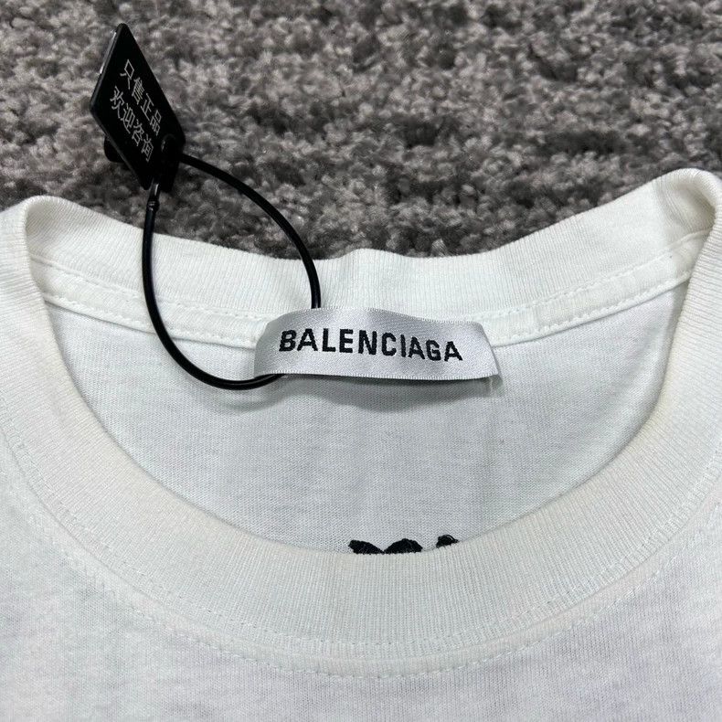Balenciaga Balenciaga Back LOGO embroidered short sleeve 2502-Nextarro Size US XS / EU 42 / 0 - 4 Thumbnail