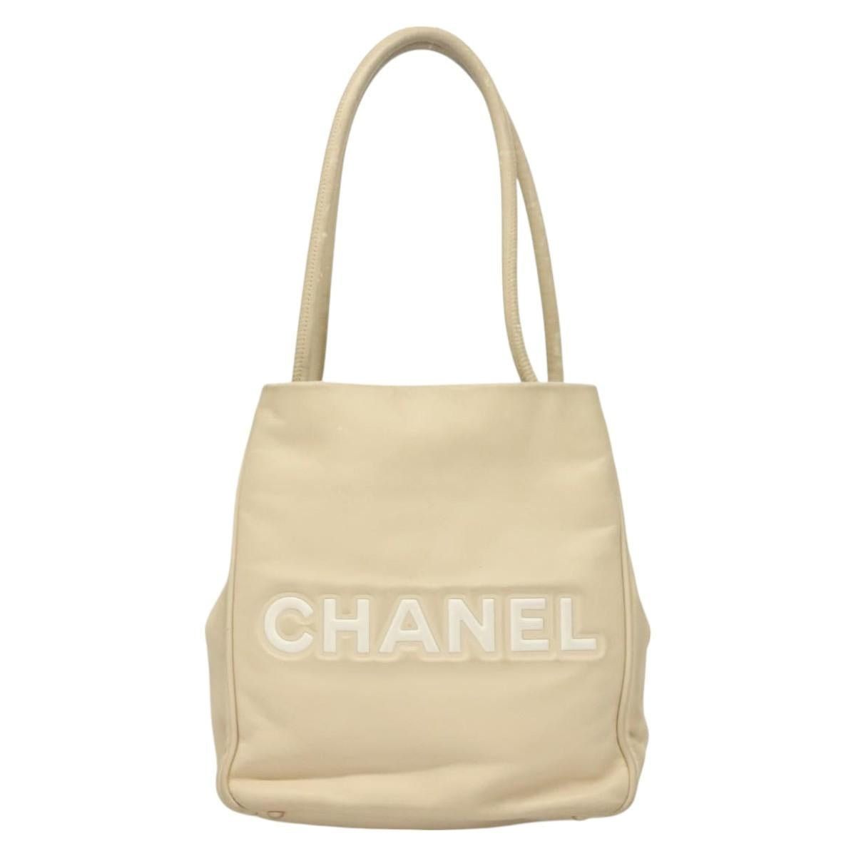 Chanel CHANEL Camelia Tote Bag Leather Beige CC Size ONE SIZE - 2 Thumbnail