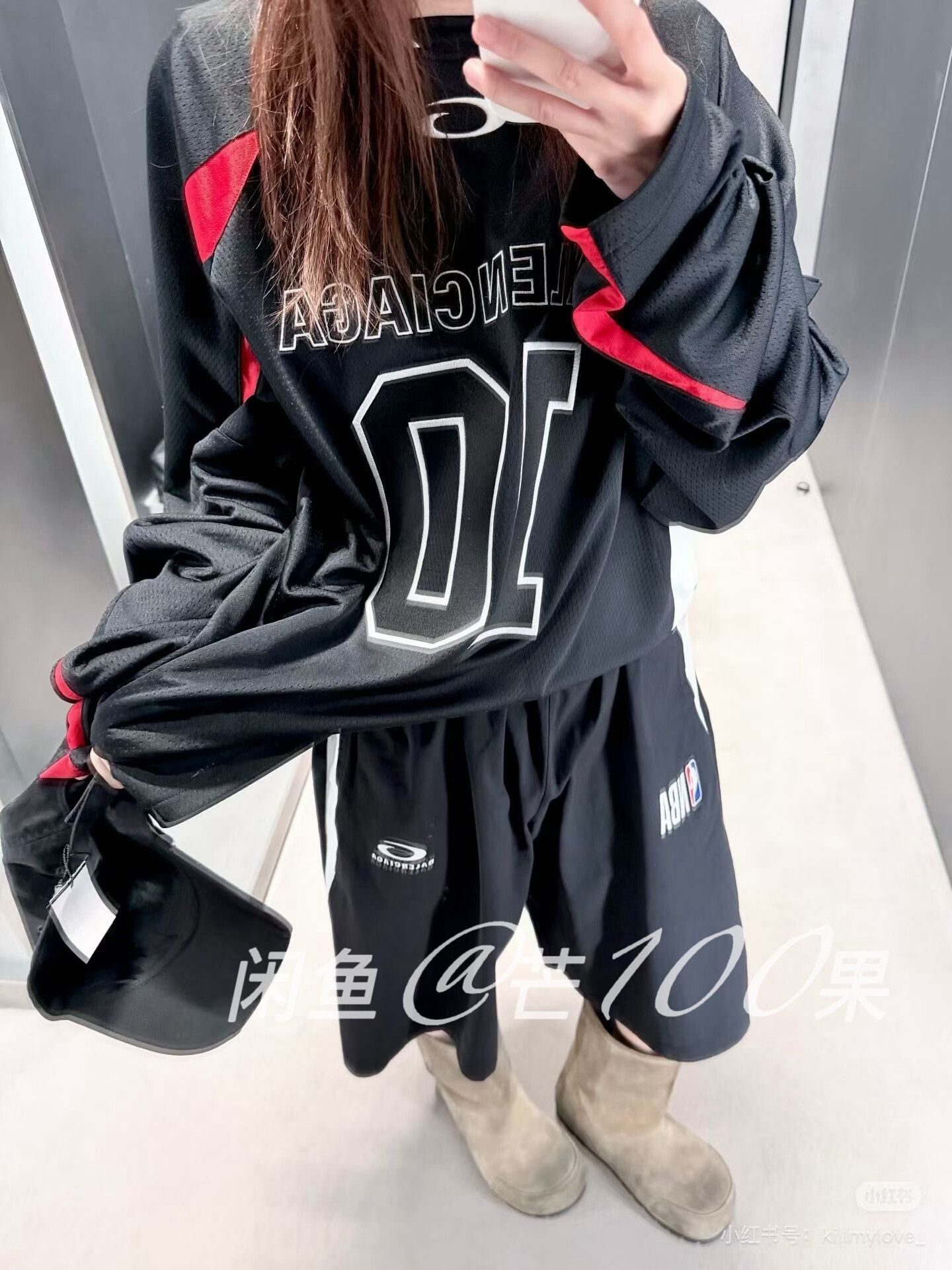 Balenciaga Balenciaga NBA Collaboration Long-Sleeve Jersey Size US M / EU 48-50 / 2 - 1 Thumbnail