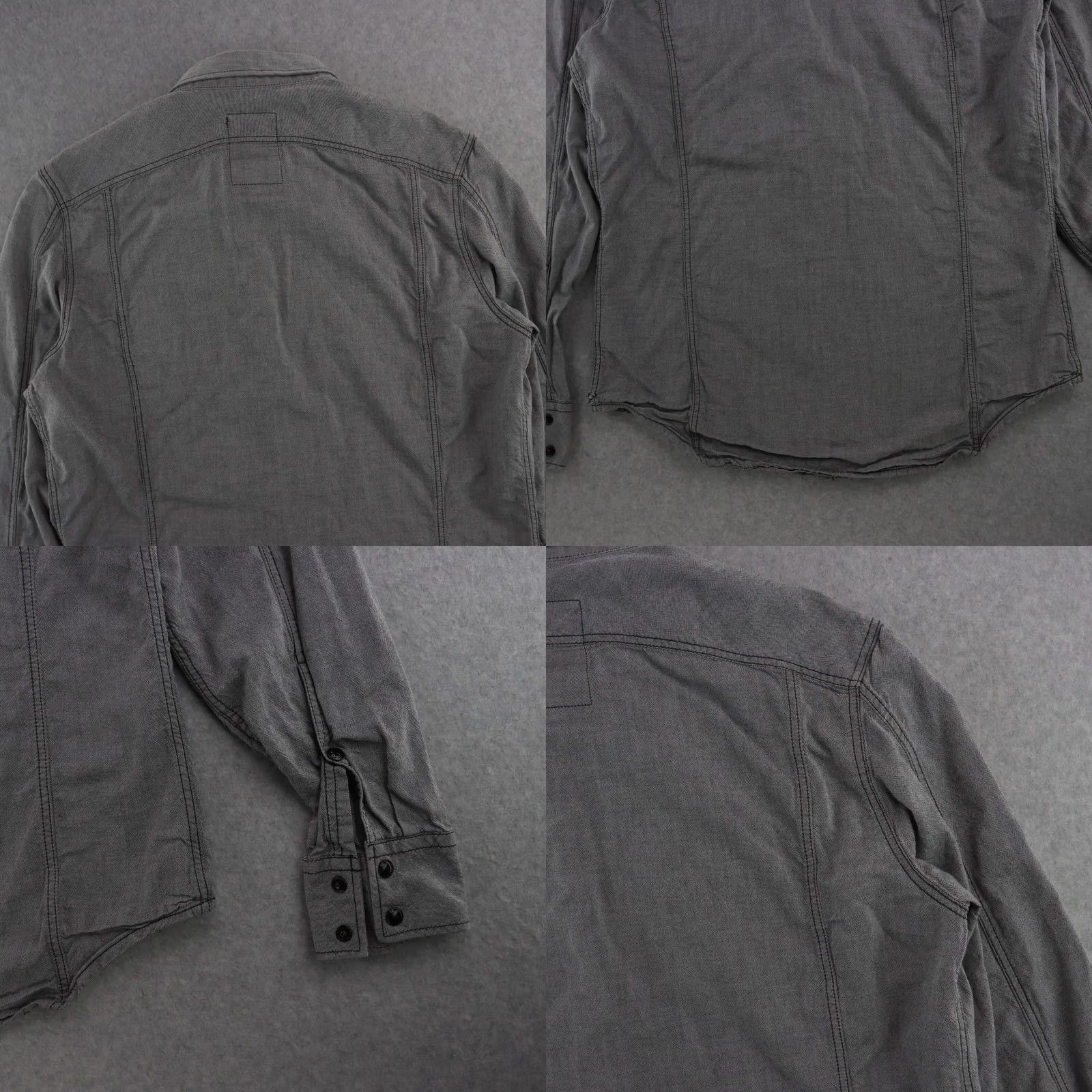 G-Star G-star RAW Tailor Shirt MENS Medium Gray Lightweight Button-Up Long Sleeve Size US M / EU 48-50 / 2 - 9 Thumbnail