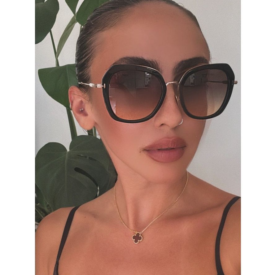 NEW Tom Ford FT0792 Black Rounded Sunglasses $535