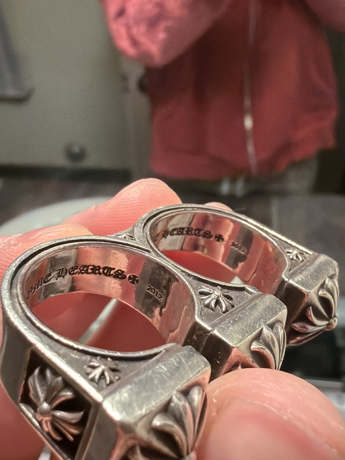 Chrome Hearts Chrome Hearts Double Finger/Brass Knuckle Ring Sz 8 & 9 Size ONE SIZE - 12 Thumbnail