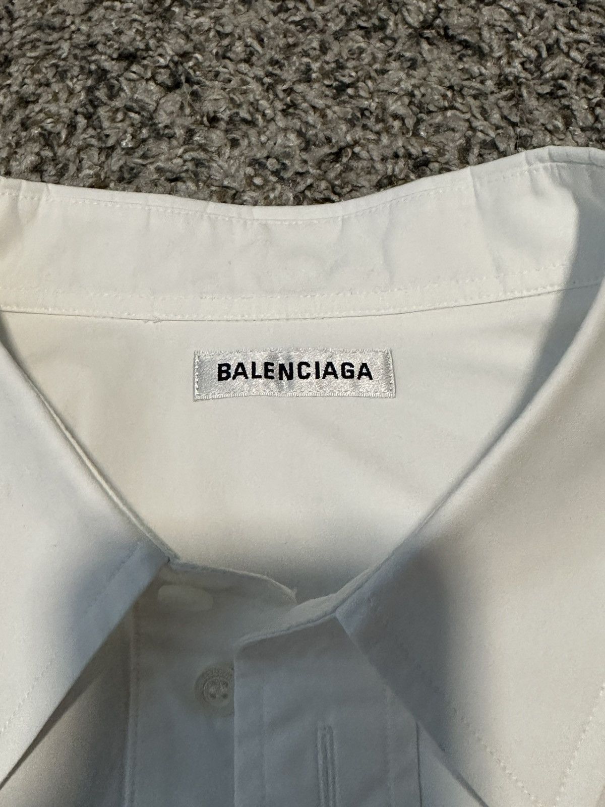 Balenciaga Balenciaga White Button Up Swinger Shirt Size M / US 6-8 / IT 42-44 - 2 Thumbnail
