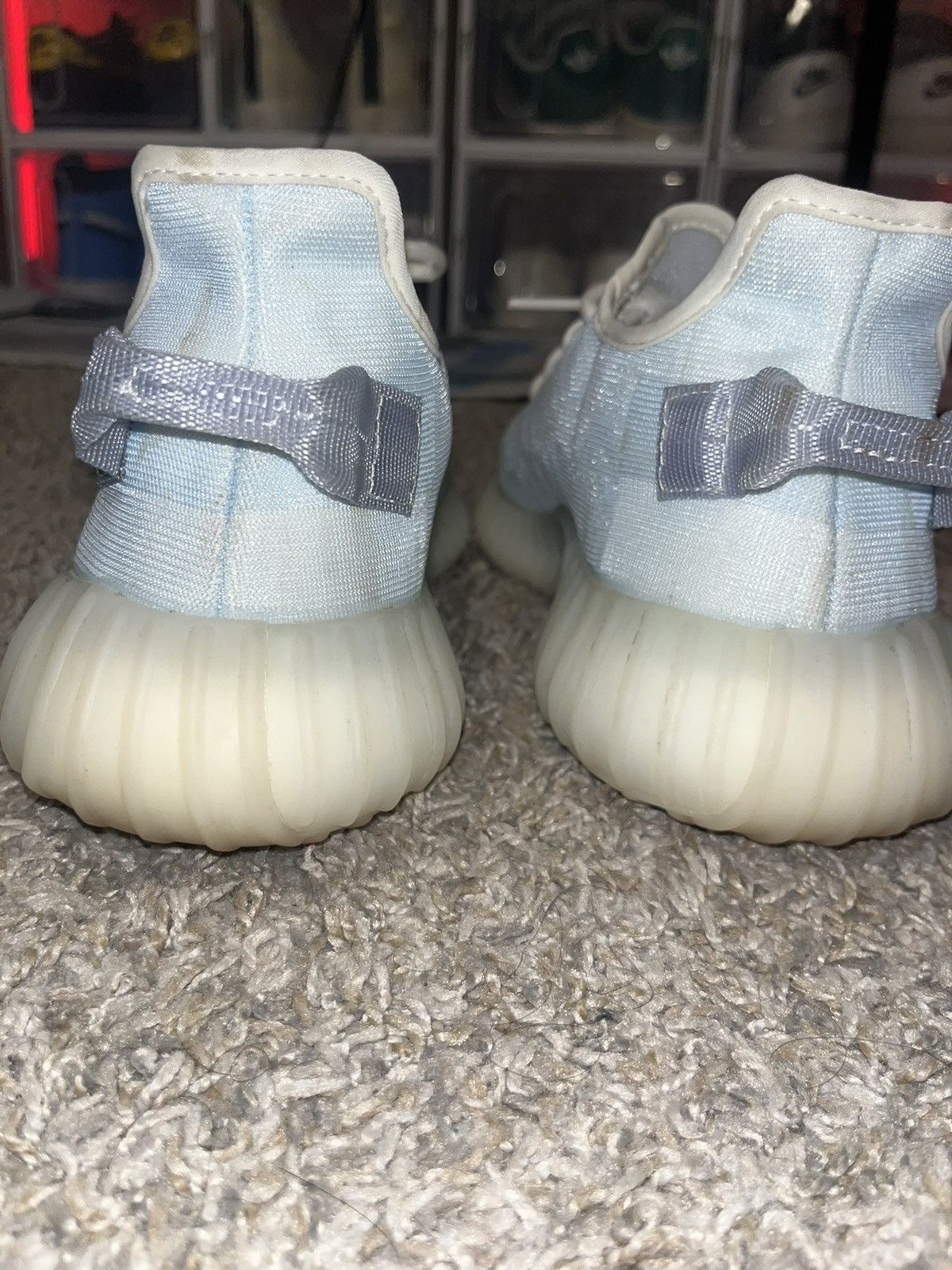 Adidas Yeezy 350 V2 Mono Ice Men Size 10.5 US GW2869 Size US 10.5 / EU 43-44 - 4 Thumbnail