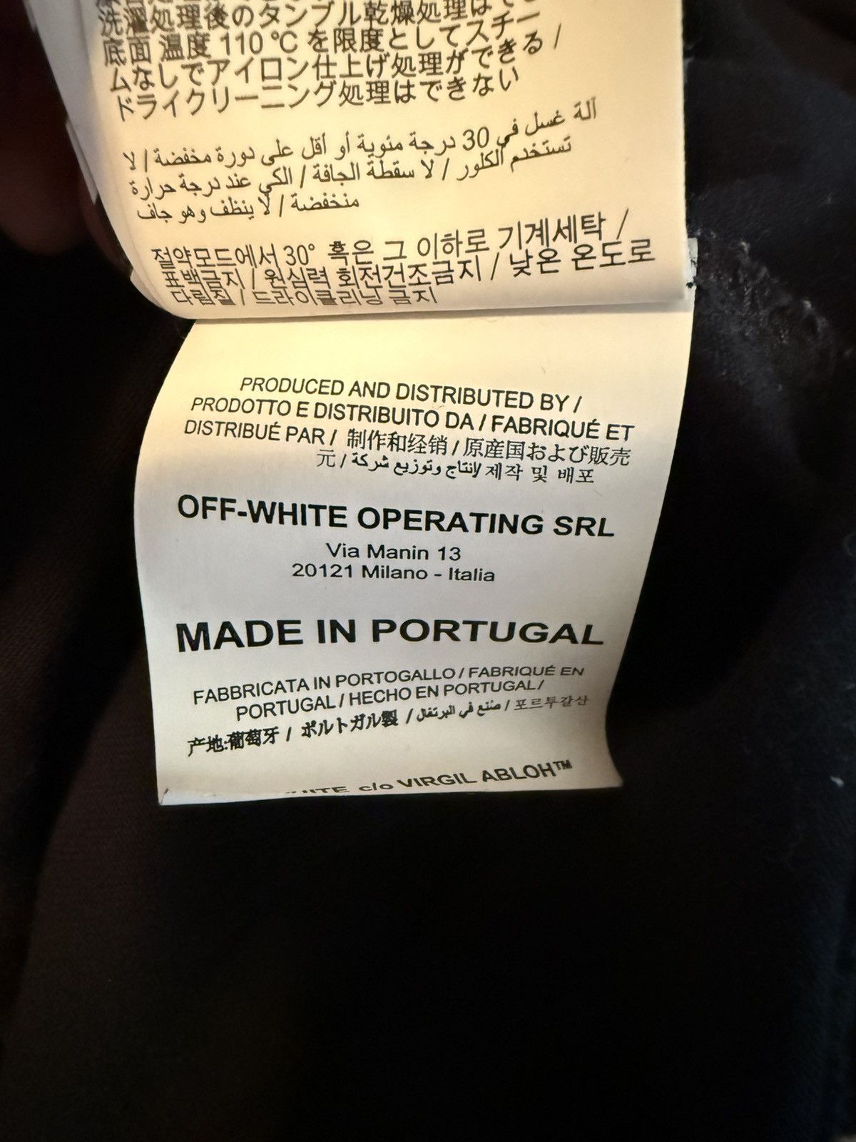 Off-White × Virgil Abloh Off-White FW19 3m Unfinished Arrow Tee (Medium) Size US M / EU 48-50 / 2 - 7 Thumbnail