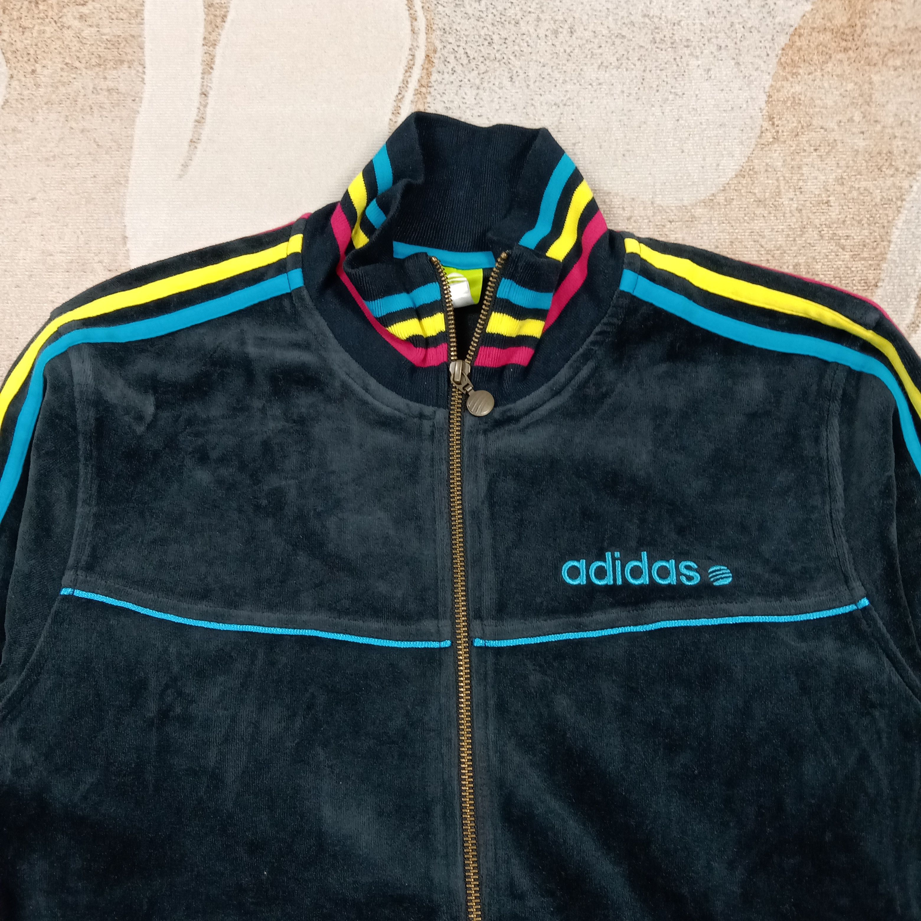 Adidas Adidas NEO Tack Velvet Sweater Jacket C283N12 Size US S / EU 44-46 / 1 - 2 Thumbnail