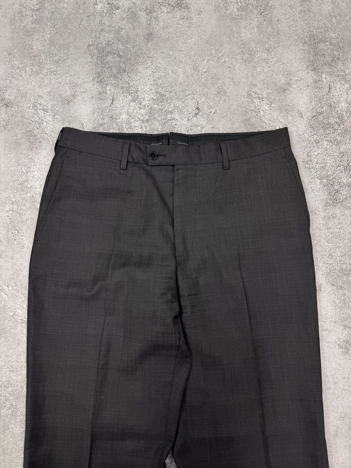 Versace Versace Men Check Suit Set Dark Grey Size M Size 50R - 12 Thumbnail
