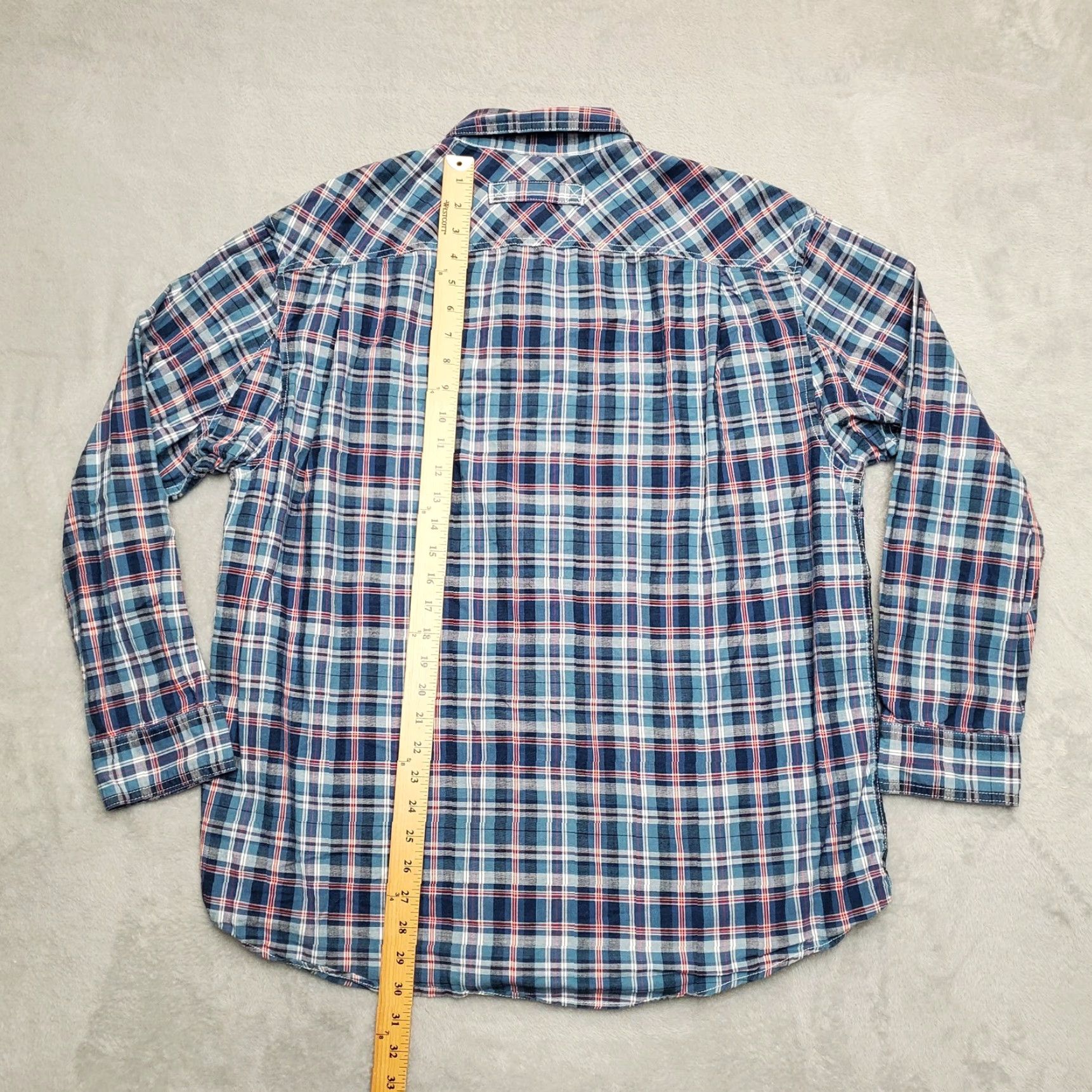 Vintage VINTAGE Duluth Trading Shirt Mens L Blue Plaid Outdoor Long Sleeve Up North Cabin Size US L / EU 52-54 / 3 - 6 Thumbnail