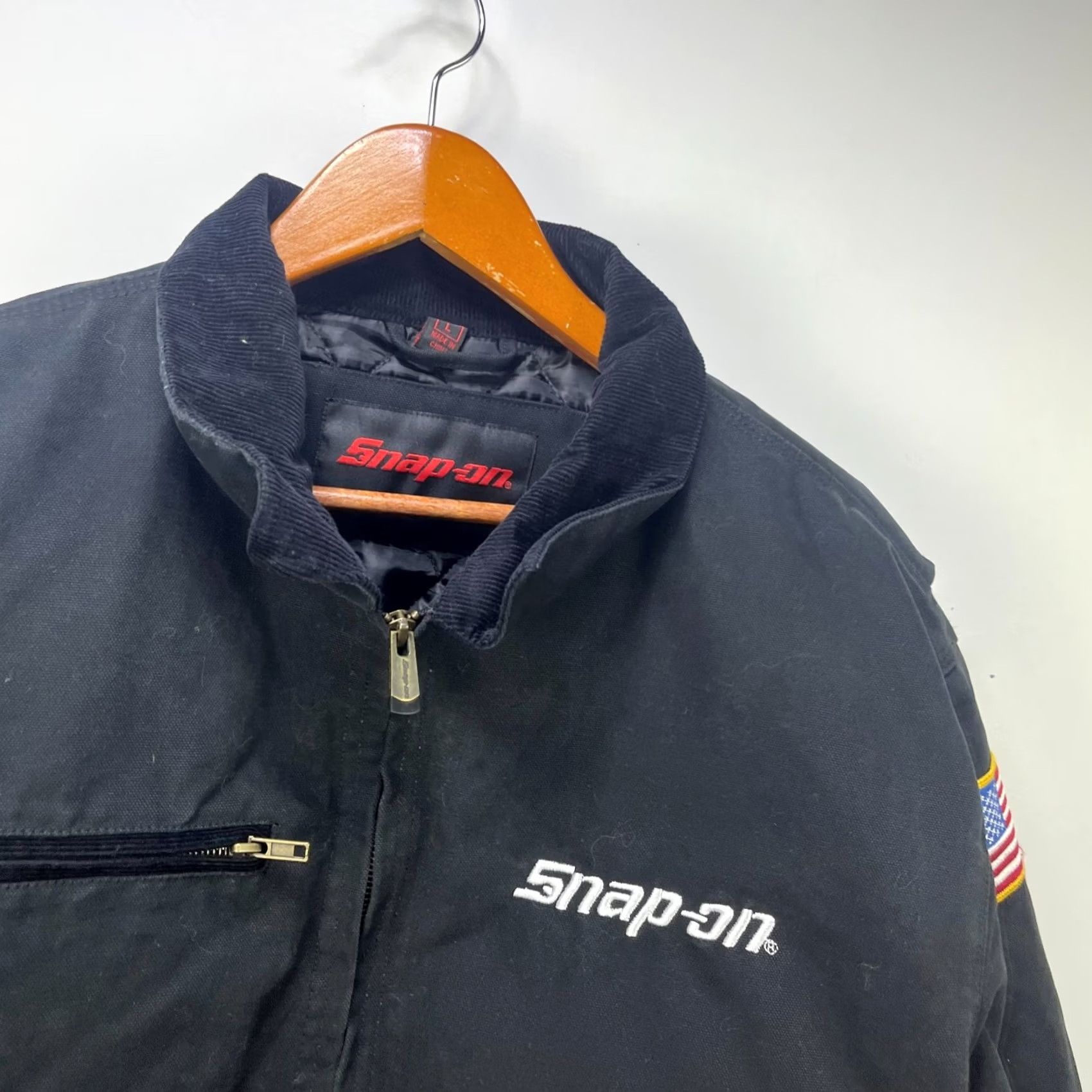 Vintage VINTAGE Snap-On Jacket USA Bomber Black L Mens United States Style Cotton Size US L / EU 52-54 / 3 - 3 Thumbnail