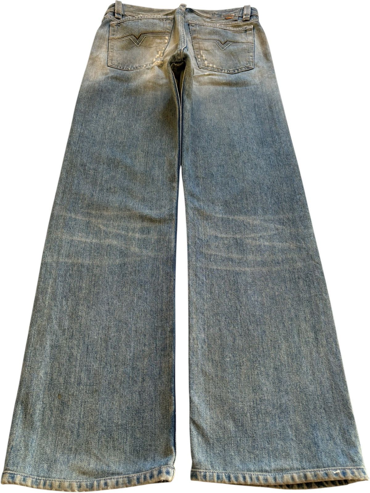 Diesel Vintage Italy Diesel Mud Wash Loose Baggy Jeans Size US 31 - 2 Thumbnail