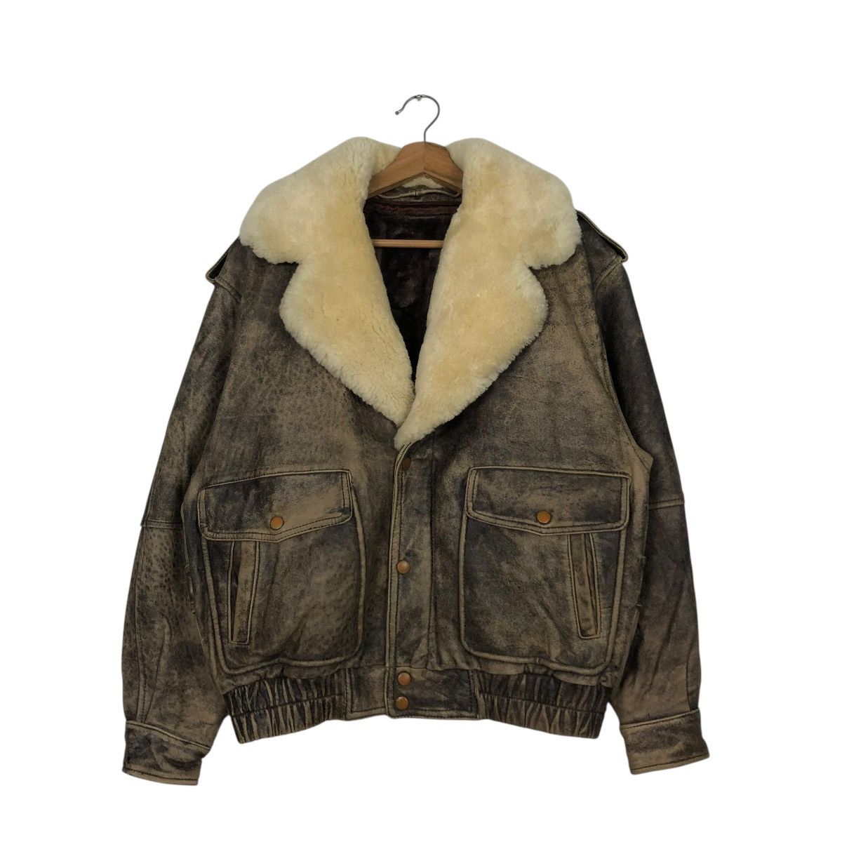 Genuine Leather 🔥VINTAGE BIKER LEATHER JACKET UNBRANDED ISSEY MIYAKE Size US M / EU 48-50 / 2 - 3 Thumbnail