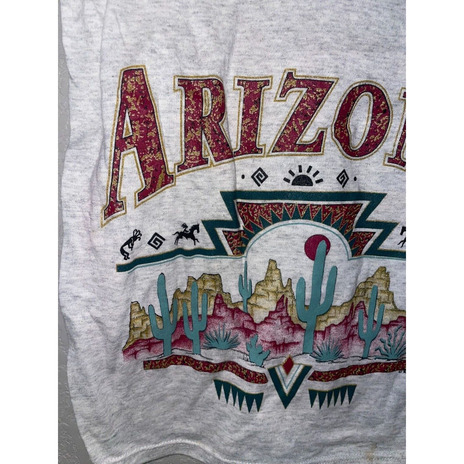 Jerzees Vintage Test Print Shirt Rock's Bar arizona Tee 90s VTG M Size US M / EU 48-50 / 2 - 3 Thumbnail