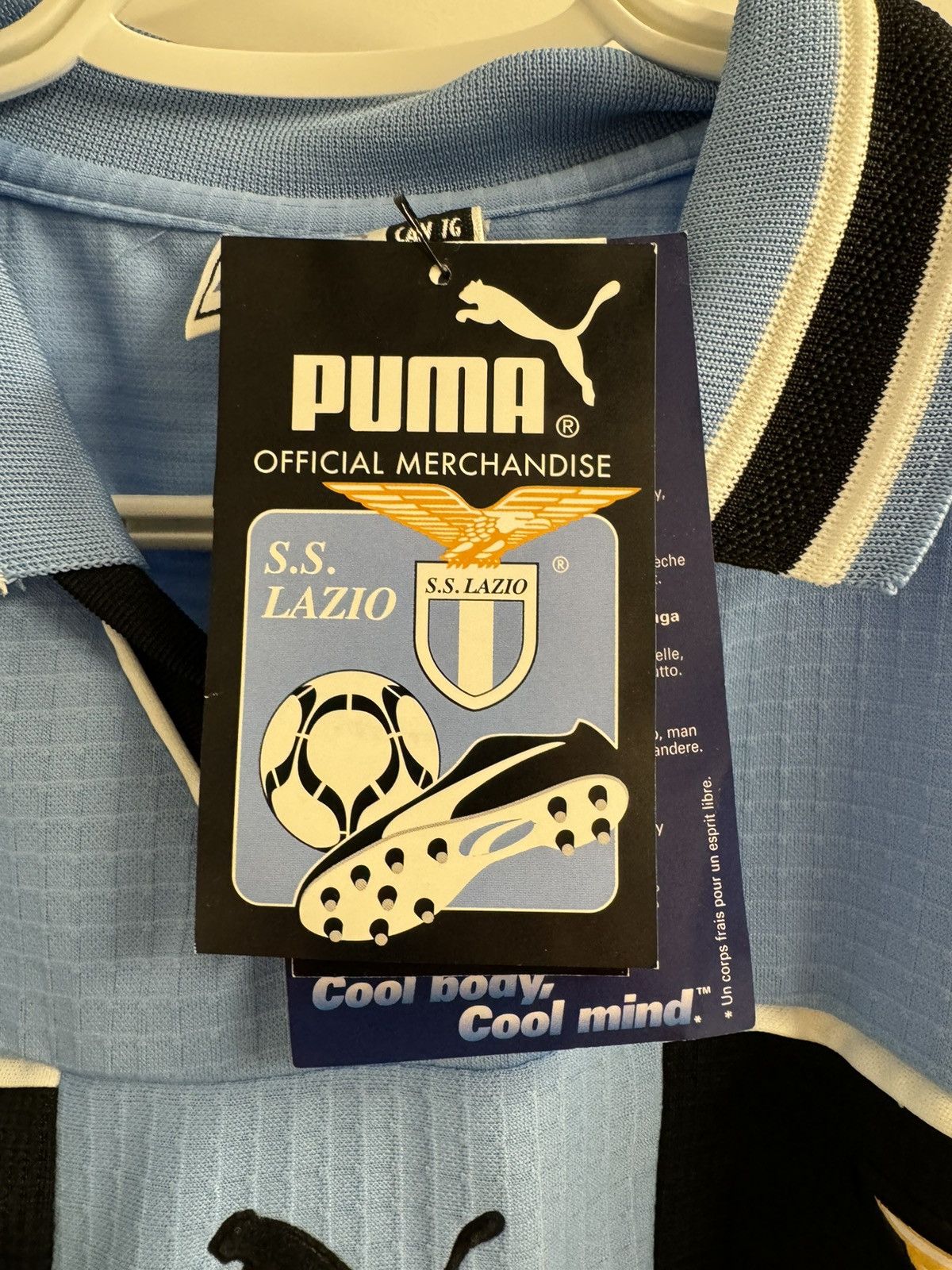 Puma SS Lazio x 1998 Home Jersey x Puma x L x BNWT Size US L / EU 52-54 / 3 - 5 Thumbnail