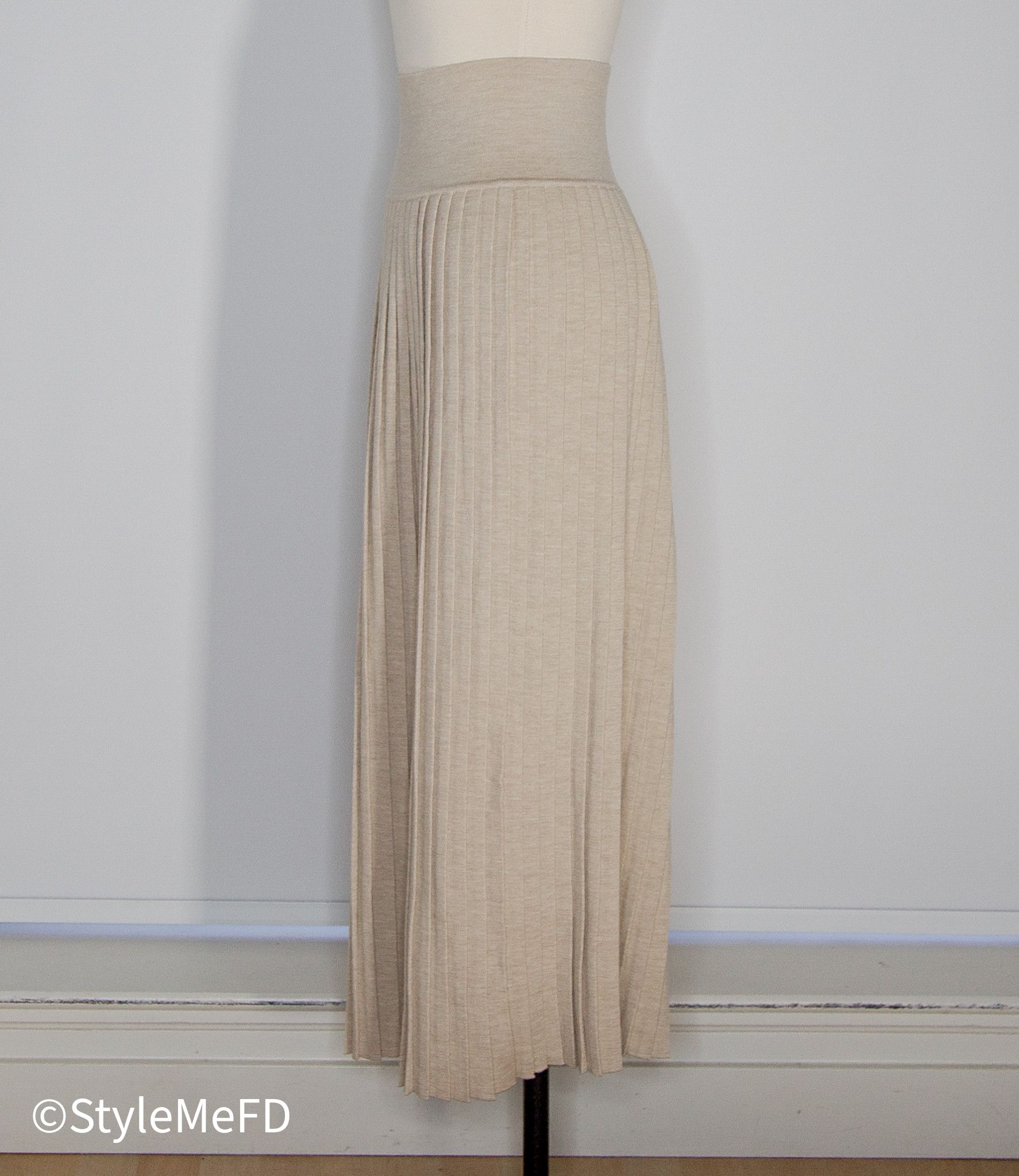 The Row The Row "Coraline" Beige Wool Blend Knit Skirt Size 31" - 2 Thumbnail