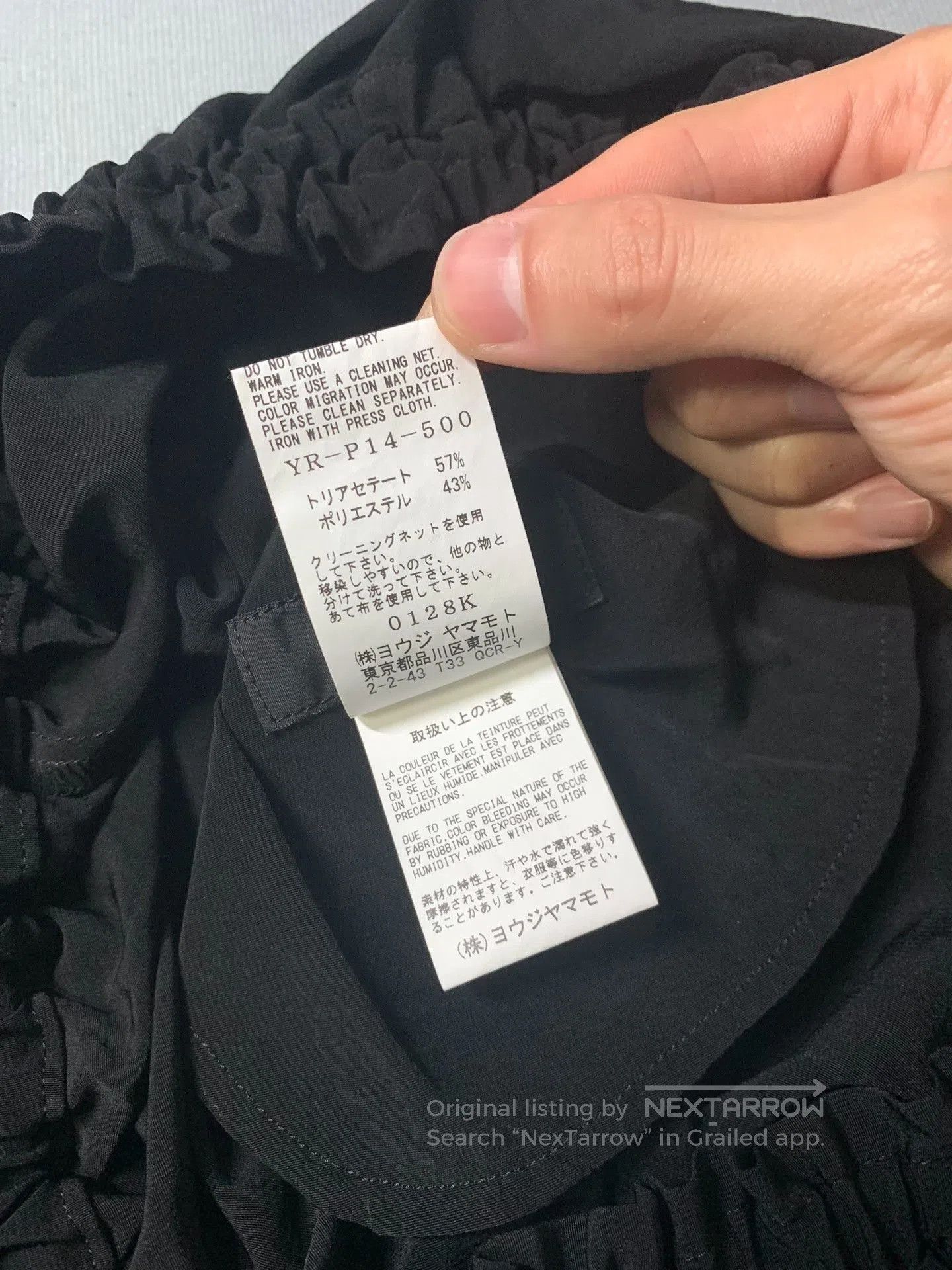Y's Yohji Yamamoto 22SS Triacetate Harem Pants. Size 28" / US 6 / IT 42 - 4 Thumbnail
