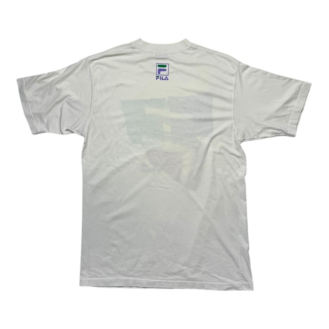 Fila Vintage 90s Fila Big Logo Graphic Tee Size US XL / EU 56 / 4 - 2 Thumbnail
