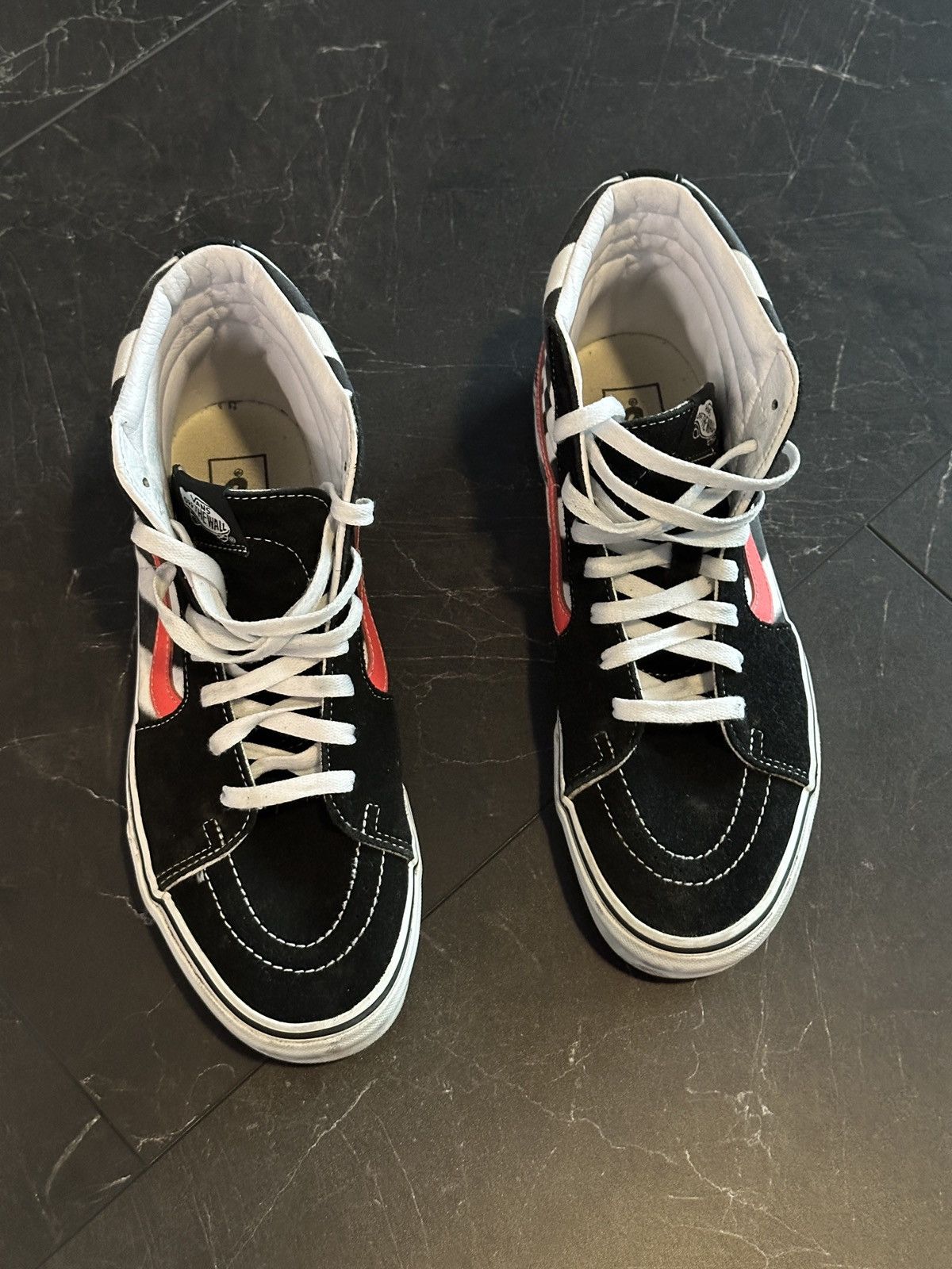 Vans Vans Sk8-Hi Zebra Stripe Black White Men’s 10.5 Size US 10.5 / EU 43-44 - 2 Thumbnail