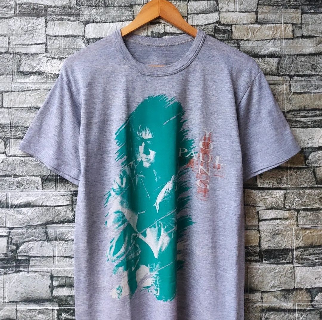 Band Tees Vintage 80s Paul Young Japan World Tour 1987 Size US M / EU 48-50 / 2 - 3 Thumbnail