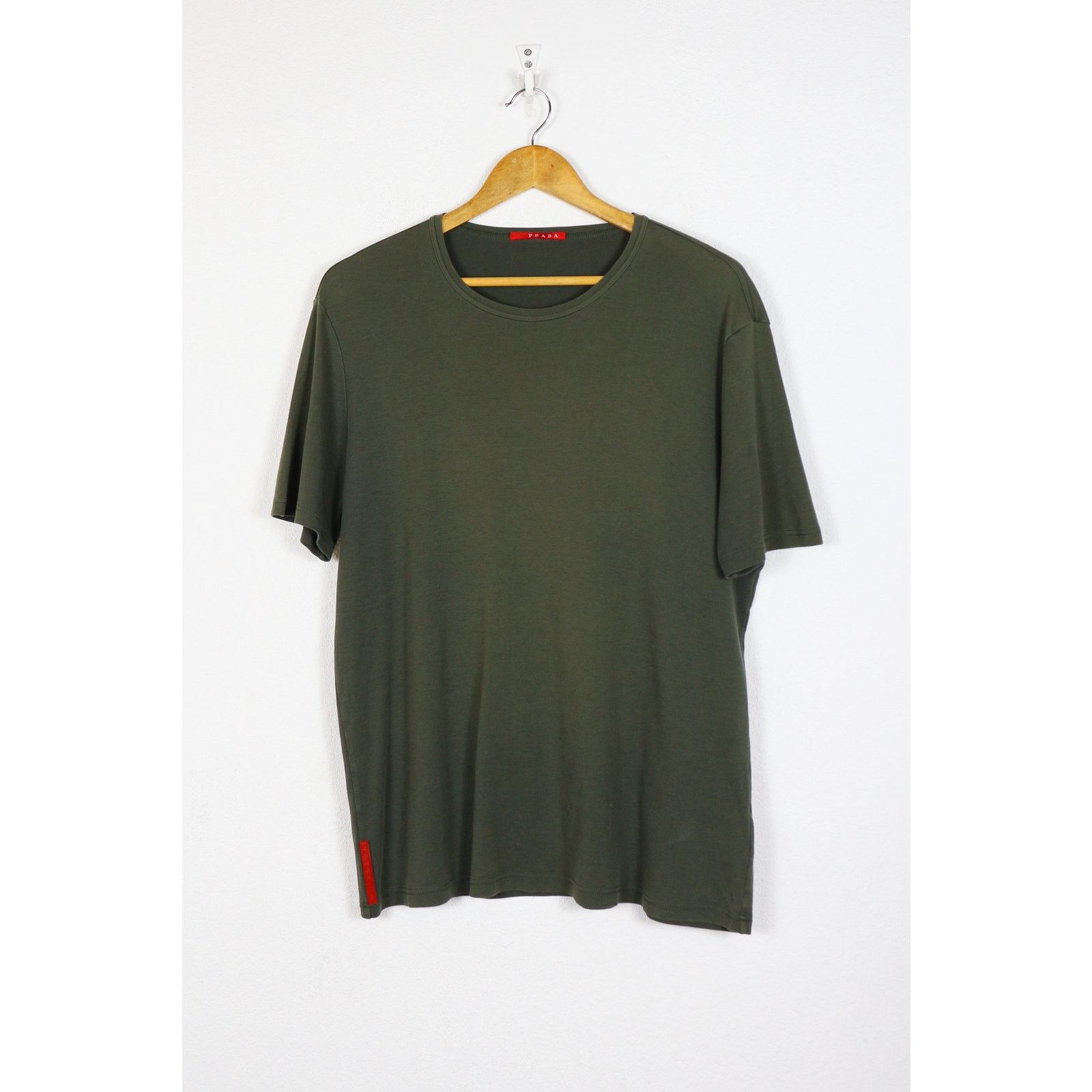 Prada Prada Logo Rubber Tab Military Tee T-shirt Avant Garde Size US XL / EU 56 / 4 - 1 Thumbnail