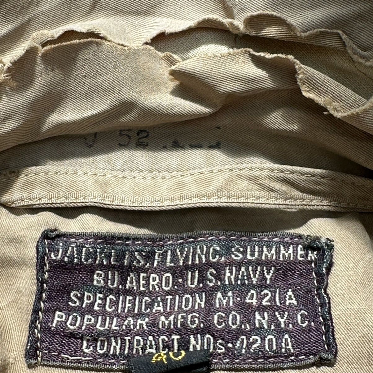 Vintage Original 1940s US Navy/Marine Corp M-421A Summer jacket Size US M / EU 48-50 / 2 - 4 Thumbnail