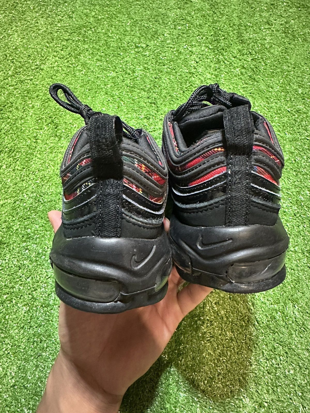 Nike × Vintage Nike Air Max 97 Tartan Black Size US 6 / IT 36 - 4 Thumbnail