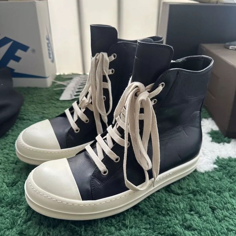 Rick Owens Rick Owens Black High Top Sneakers-dmc Size US 7.5 / EU 40-41 - 1 Thumbnail