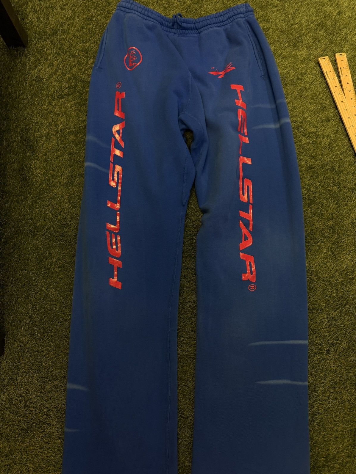 HELLSTAR Hellstar Blue Red Sweatpants Size XXL Brand New Size US 36 / EU 52 - 5 Thumbnail