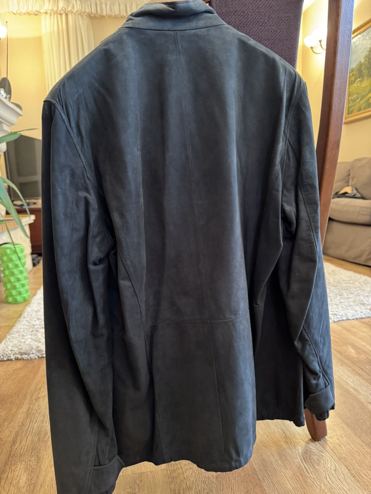 SERAPHIN Seraphin Anthracite Suede Leather Jacket Made in France Size US L / EU 52-54 / 3 - 2 Thumbnail
