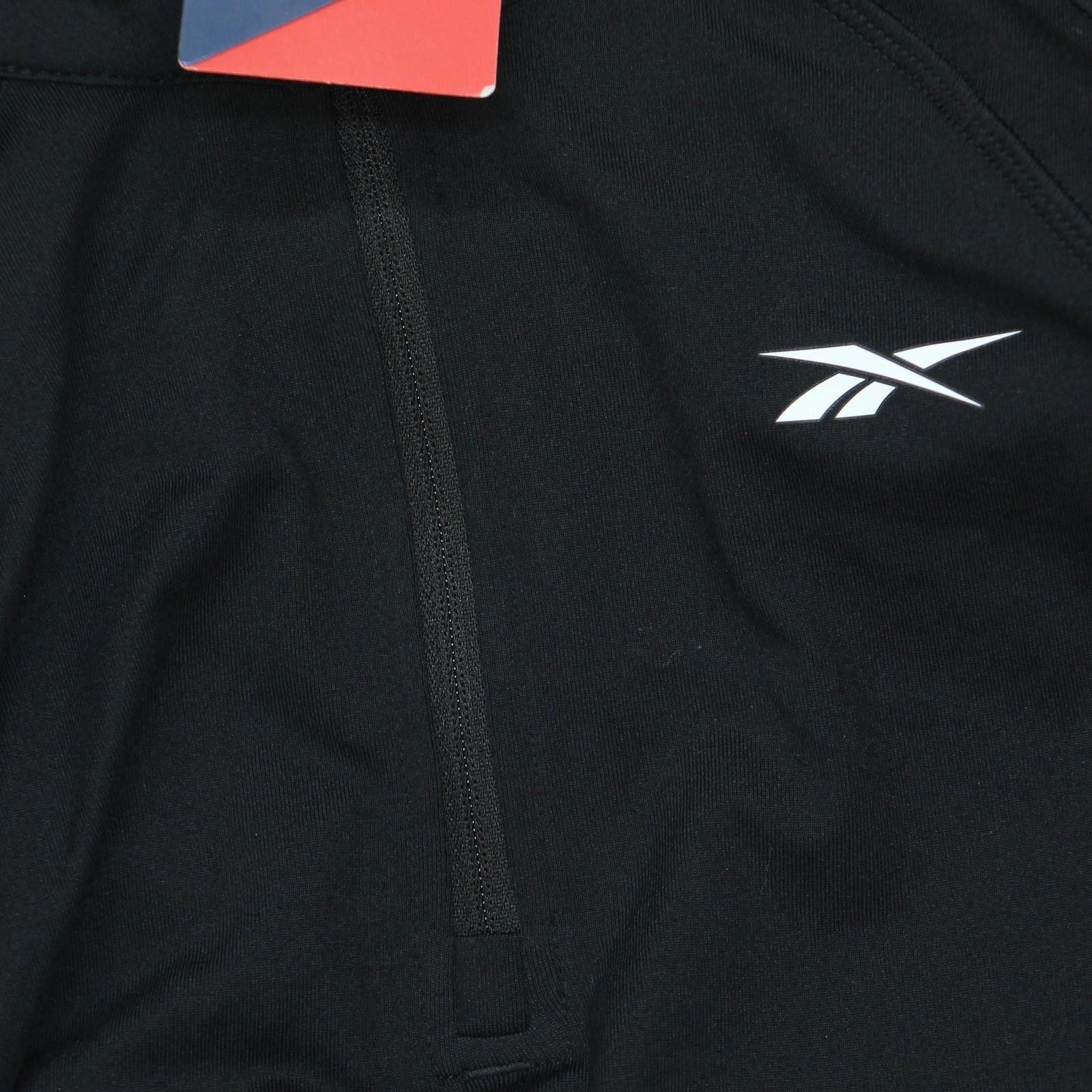 Reebok Nwt Reebok Identity 1/4 Zip Pullover 100202714 Black S Size S / US 4 / IT 40 - 4 Thumbnail