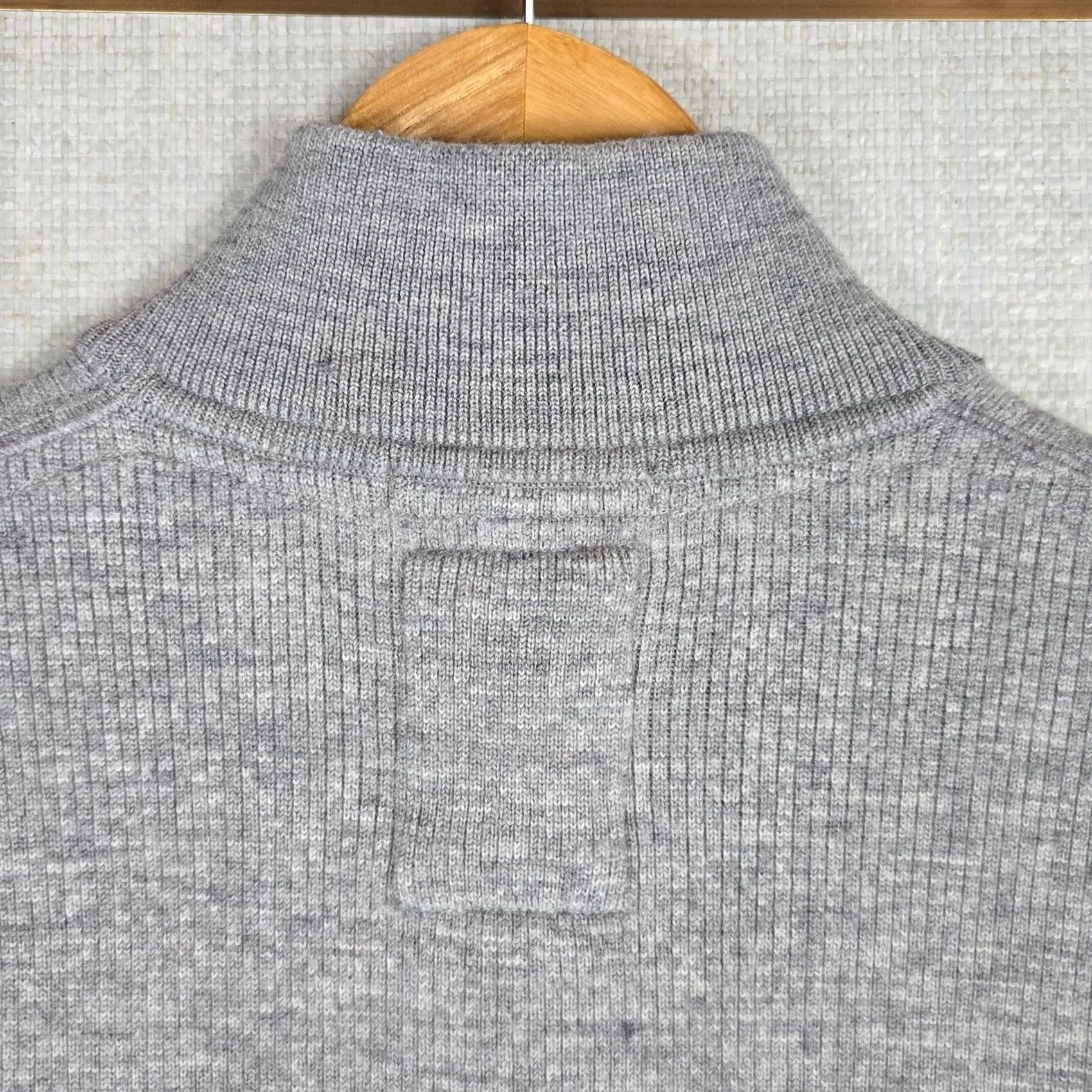 Relwen Relwen Mens Small 100% Merino Wool Full Zip Sweater Jacket Thick Pockets Gray Size US S / EU 44-46 / 1 - 5 Thumbnail