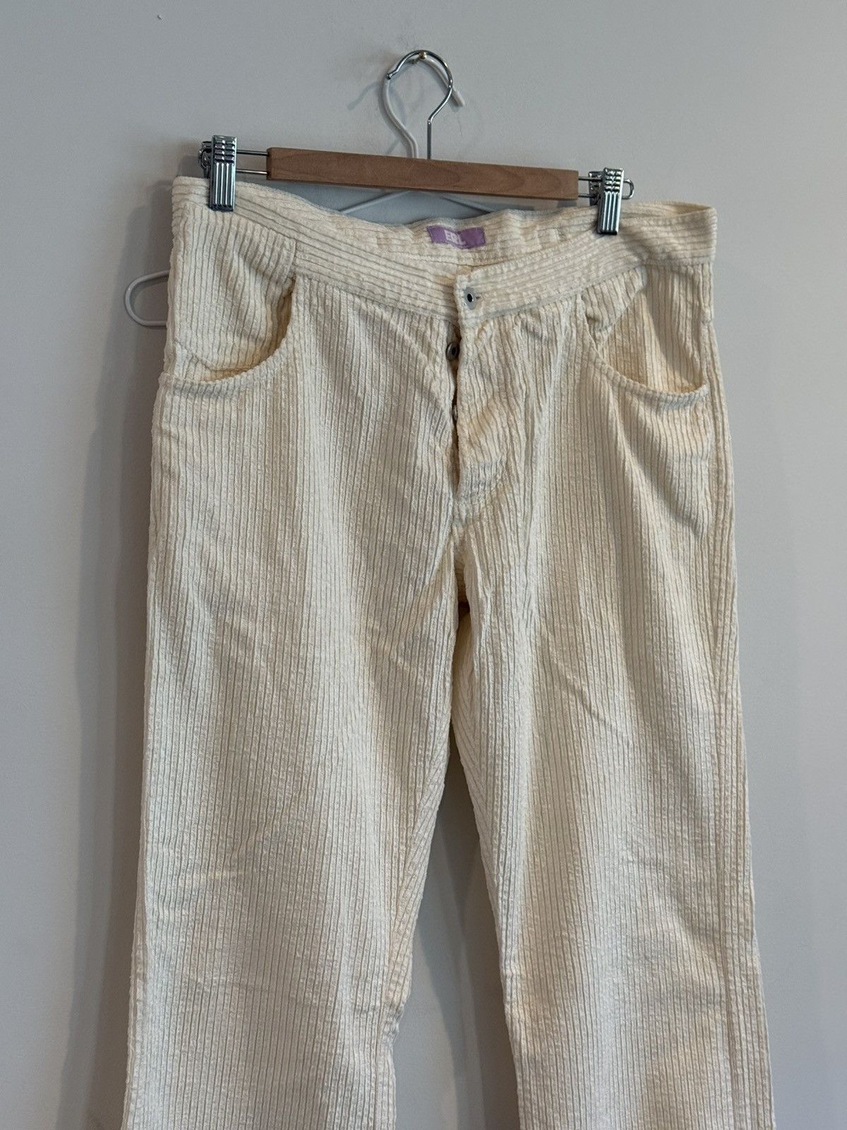 ERL ERL White corduroy Pants Size US 33 - 2 Thumbnail