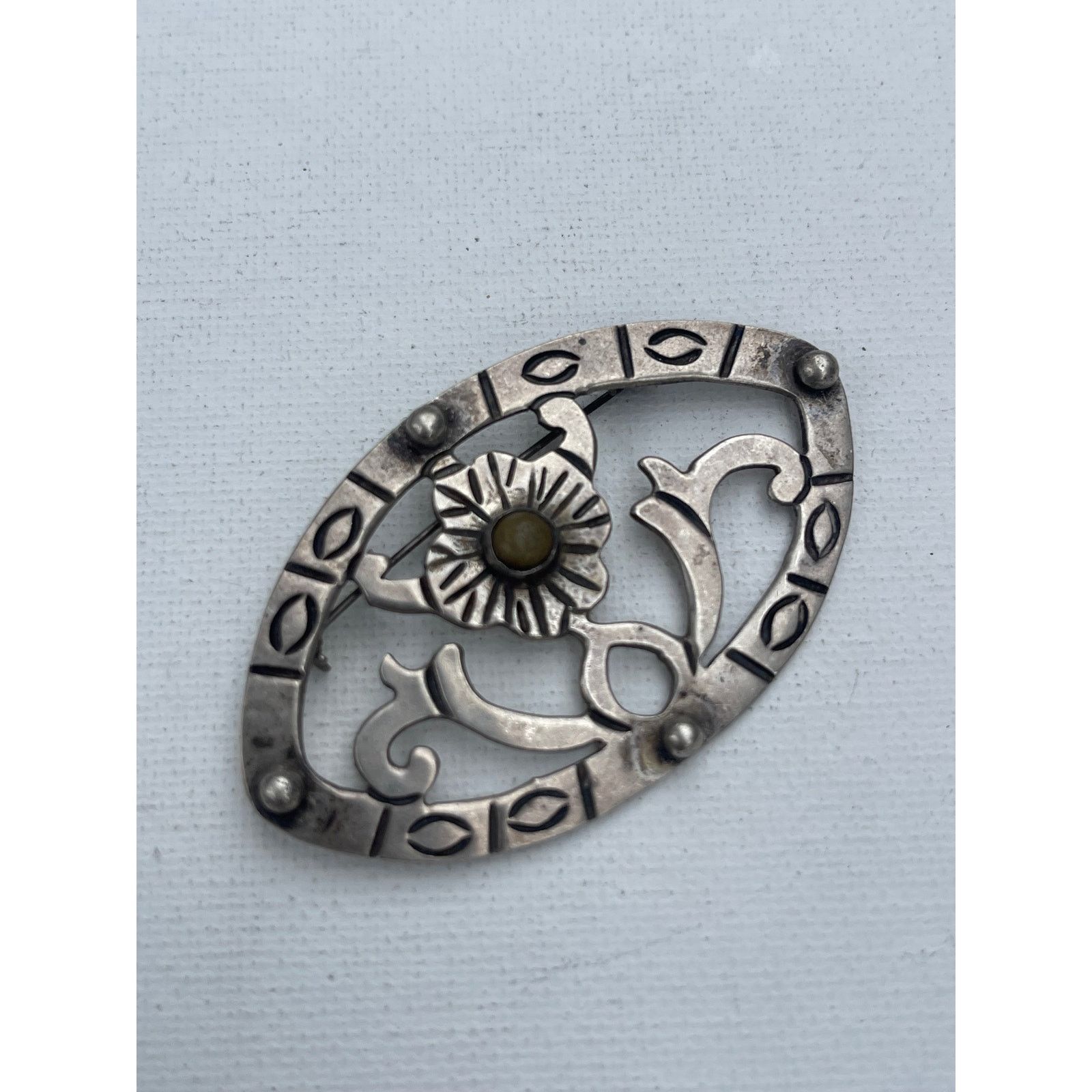 Vintage Vintage Eddie's Mexico Signed Sterling Silver Brooch Size ONE SIZE - 2 Thumbnail