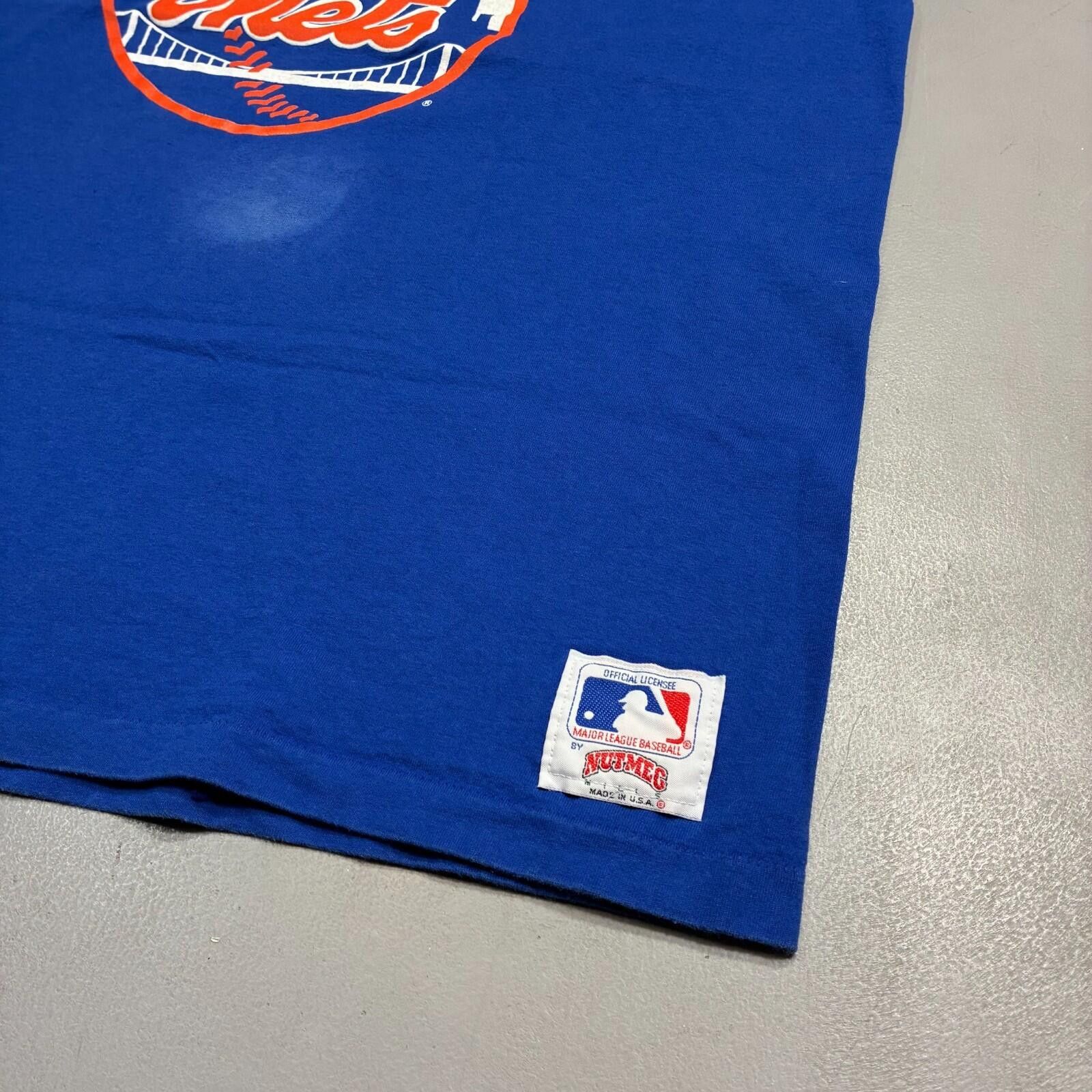 Nutmeg vtg new york mets nutmeg mlb tee made in usa 80s Size ONE SIZE - 3 Thumbnail