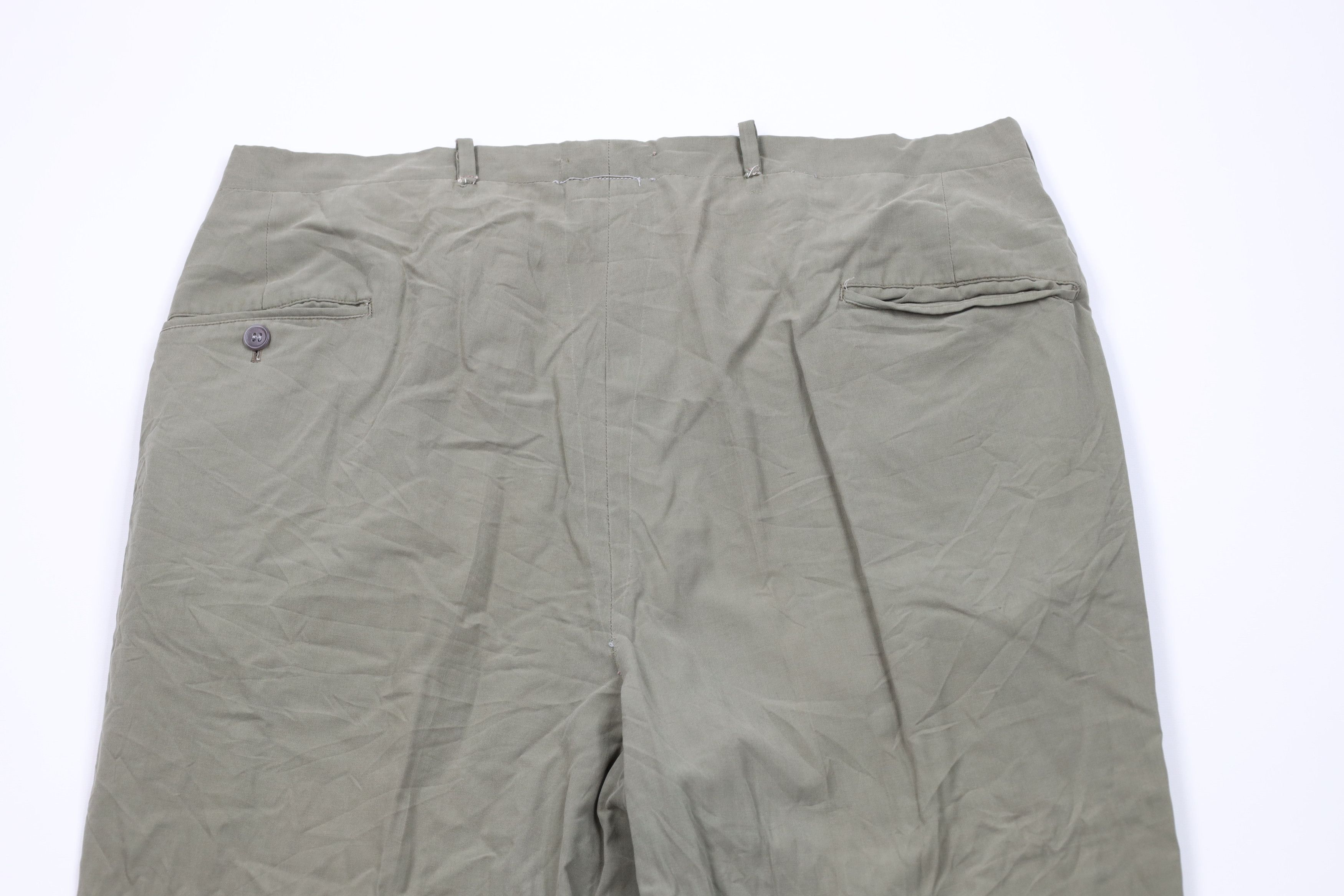 Vintage Vintage 50s Streetwear Rayon Gabardine Wide Leg Pants USA Size US 36 / EU 52 - 9 Thumbnail