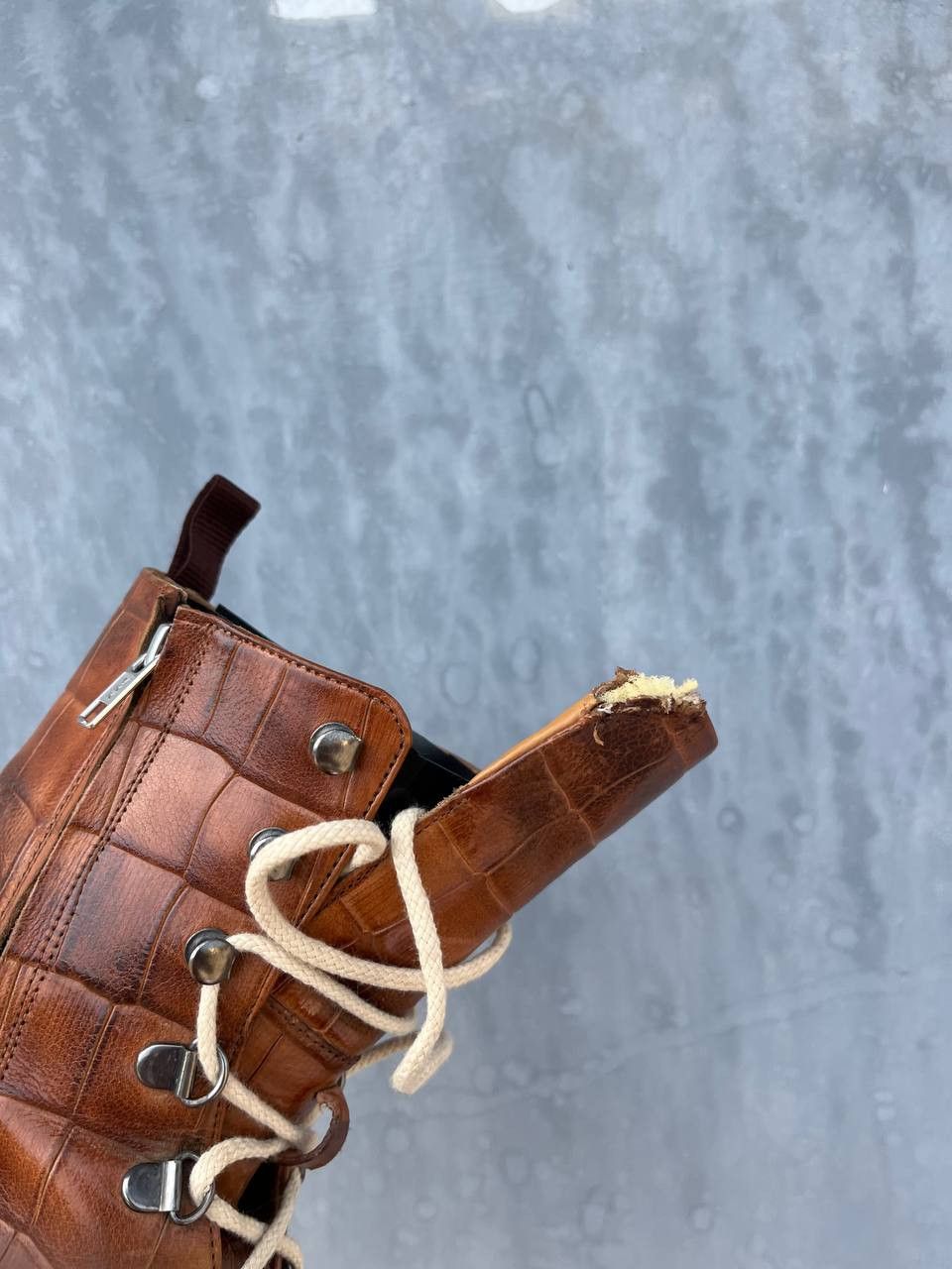 If Six Was Nine Vintage As 98 Guidi style Leather Faded Biker High Boots Size US 5.5 / EU 38 - 6 Thumbnail