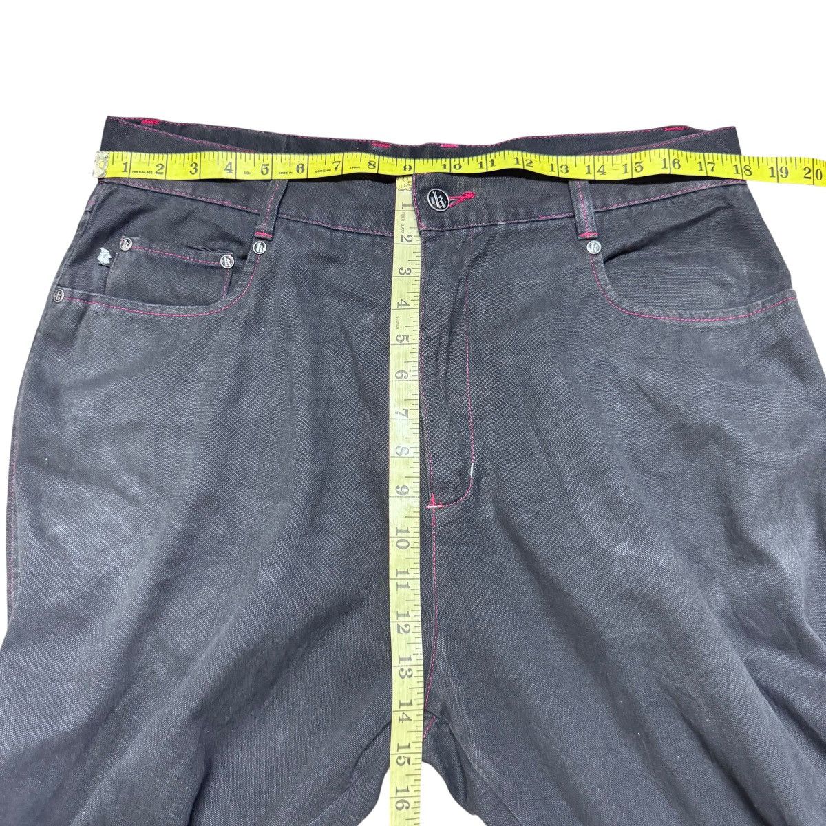 JNCO Vintage Kikwear Denim Wide Leg Baggy Jeans Size US 36 / EU 52 - 9 Thumbnail