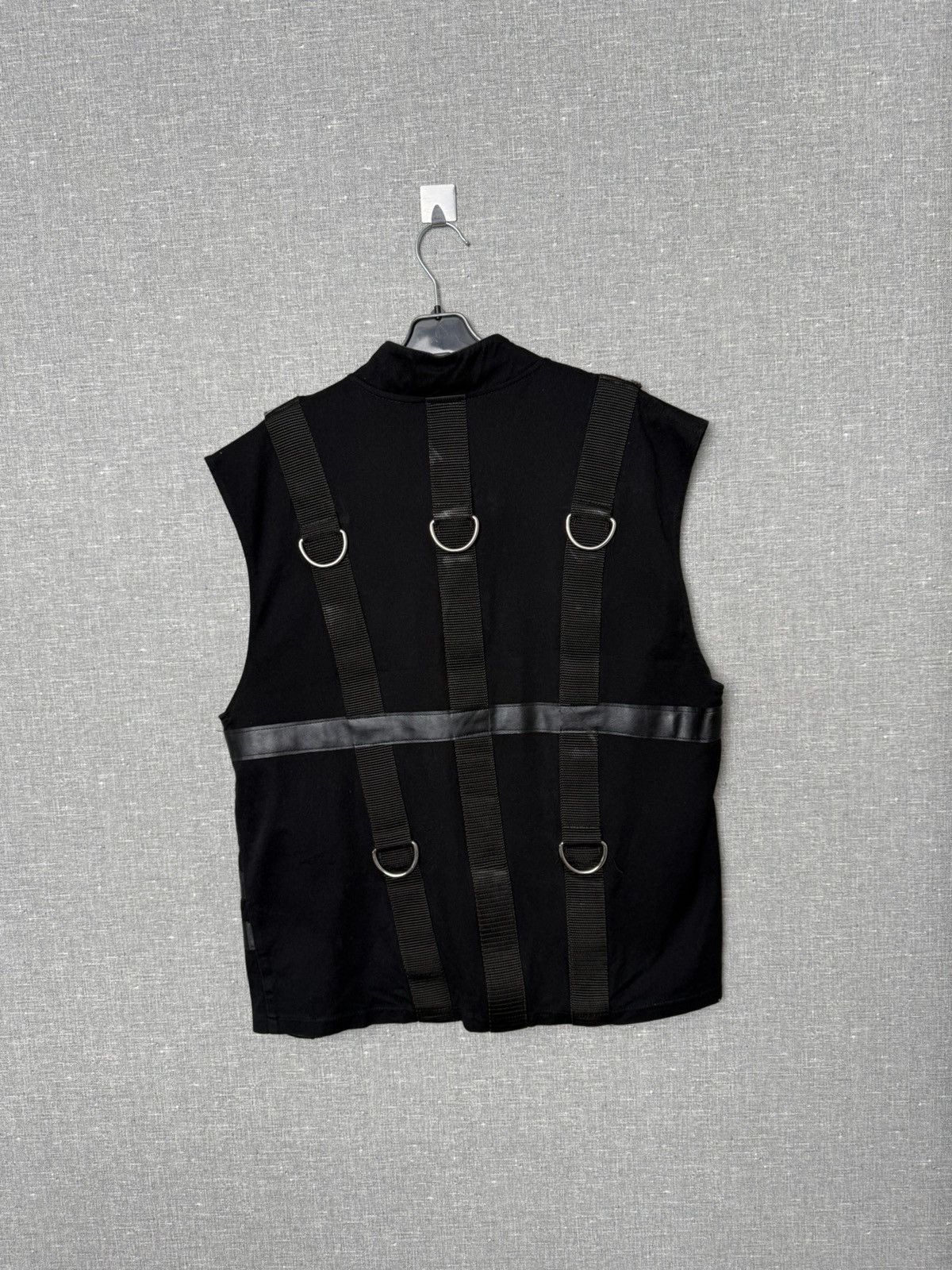 20471120 Aderlass Gothic Cyberpunk Vest With Straps & Metal Buckles Size US L / EU 52-54 / 3 - 9 Thumbnail