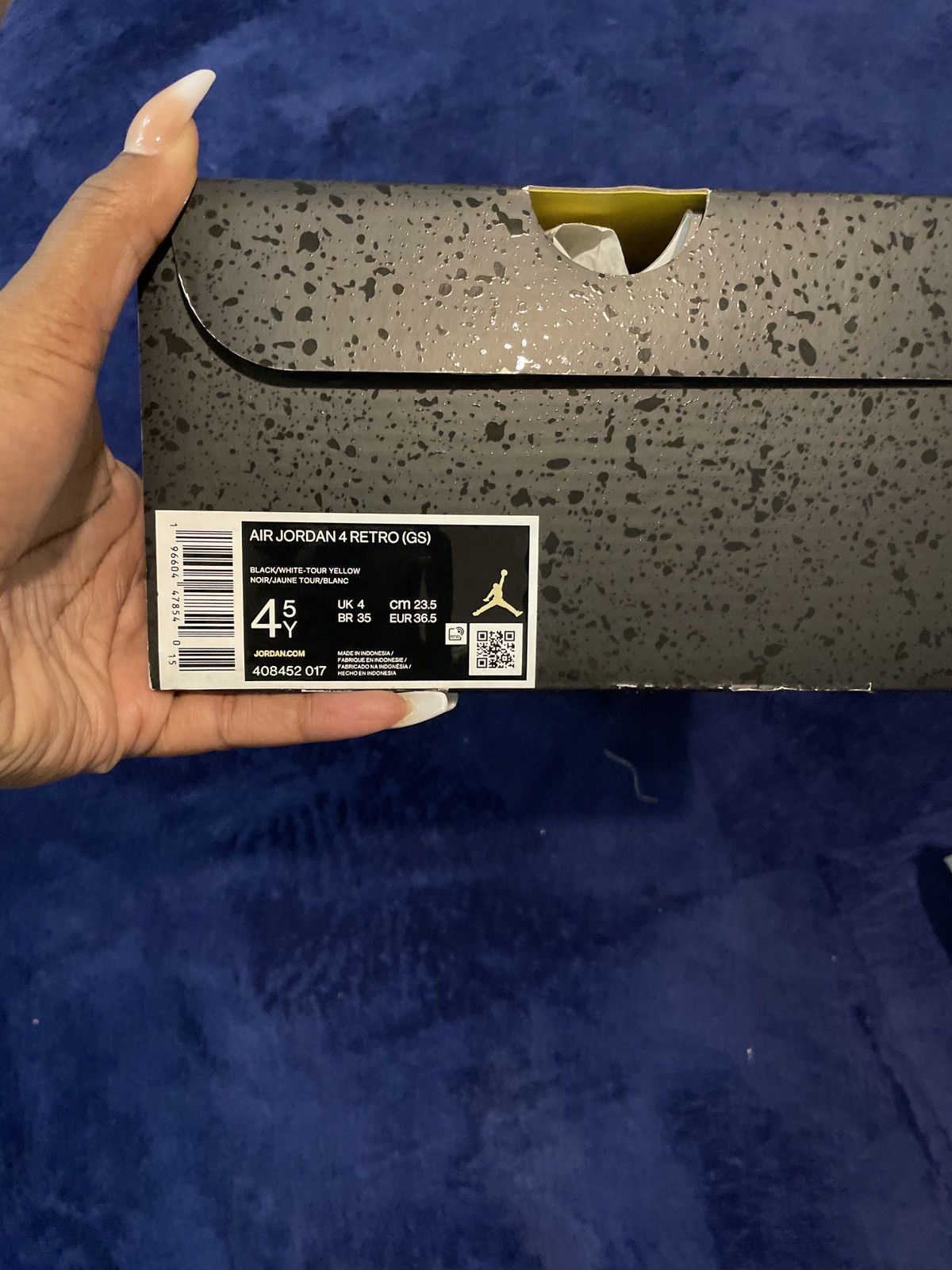 Nike Jordan 4 thunder Size US 4.5 / IT 34.5 - 2 Thumbnail