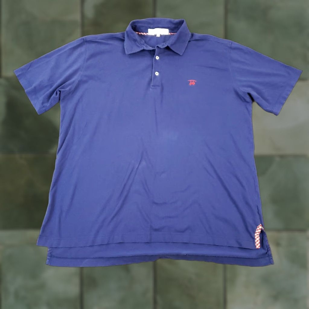 Vintage Bald Head Blues Polo Shirt Mens XL Blue Short Sleeve Polo Easy Care Golf Casual" Size US XL / EU 56 / 4 - 1 Thumbnail