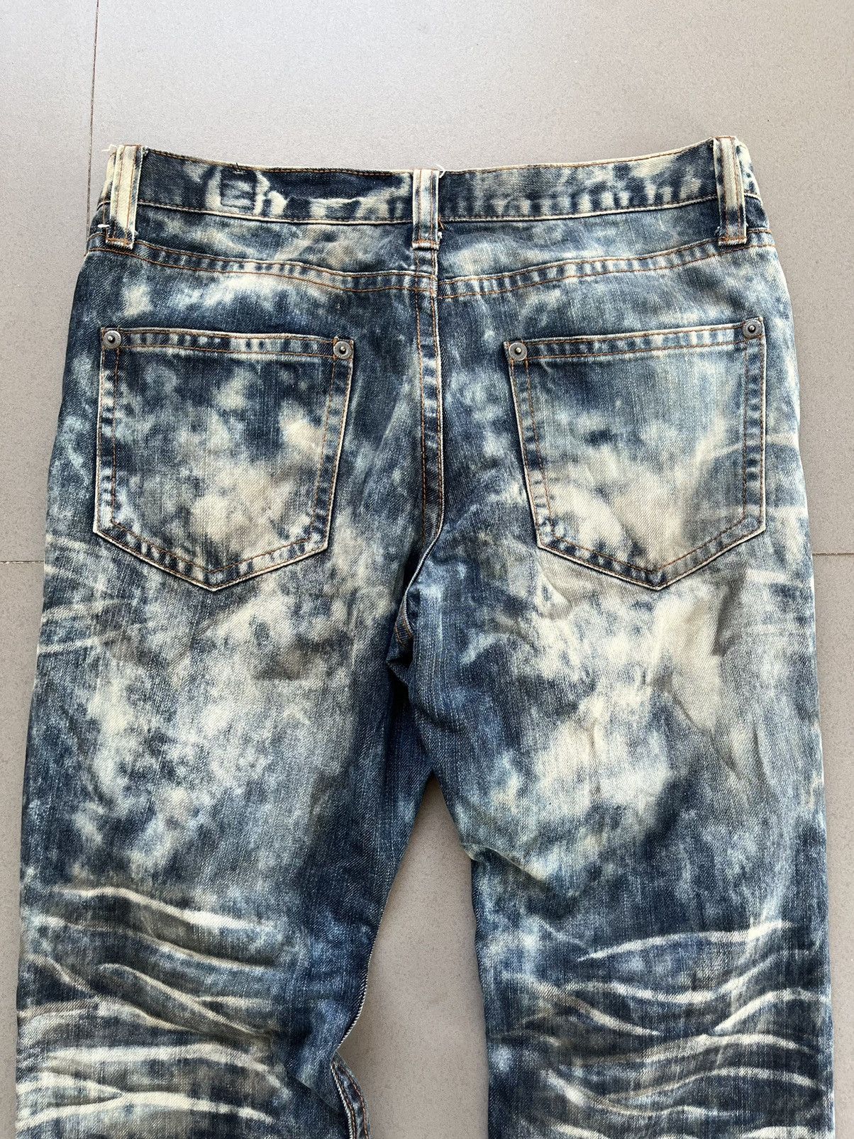 If Six Was Nine SEMANTIC DESIGN JAPANESE DENIM FADED WASHED JEANS Size US 32 / EU 48 - 6 Thumbnail