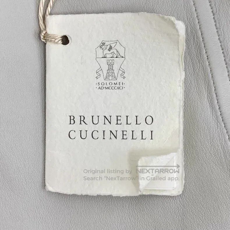 Brunello Cucinelli Brunello Cucinelli Gray leather collar zippered long-sleev Size XS / US 0-2 / IT 36-38 - 8 Thumbnail