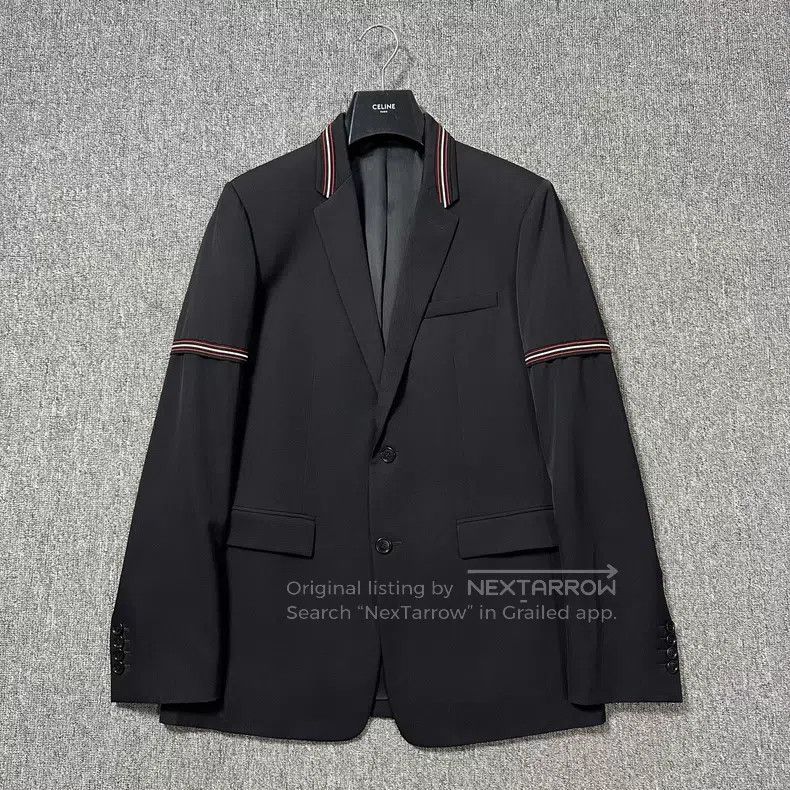Dior Dior 16fw red line sleeve logo woollen suit Size 50R - 1 Thumbnail