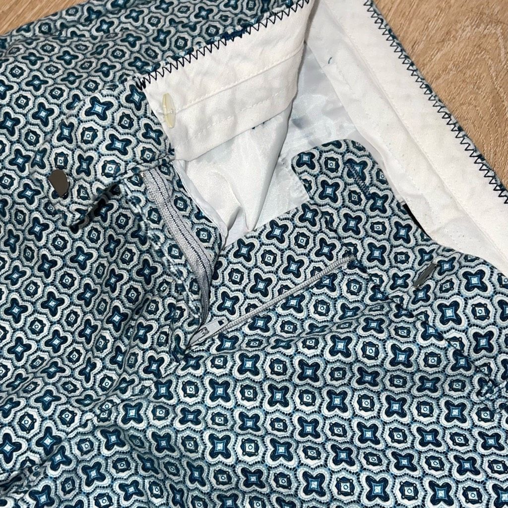 Cynthia Rowley Cynthia Rowley, Geometric Print Stretch Trousers Pressed Fro Size 28" / US 6 / IT 42 - 7 Thumbnail